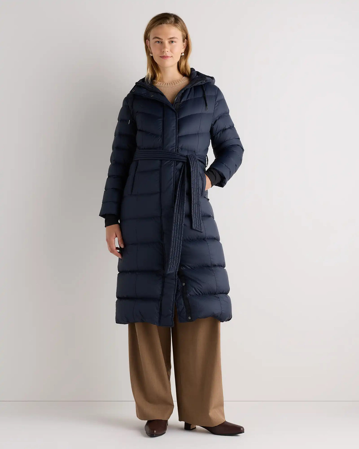 Responsible Down Belted Puffer Maxi Coat