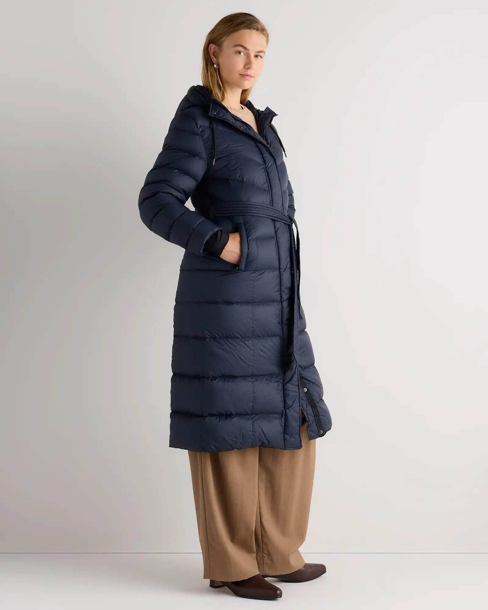 Responsible Down Belted Puffer Maxi Coat