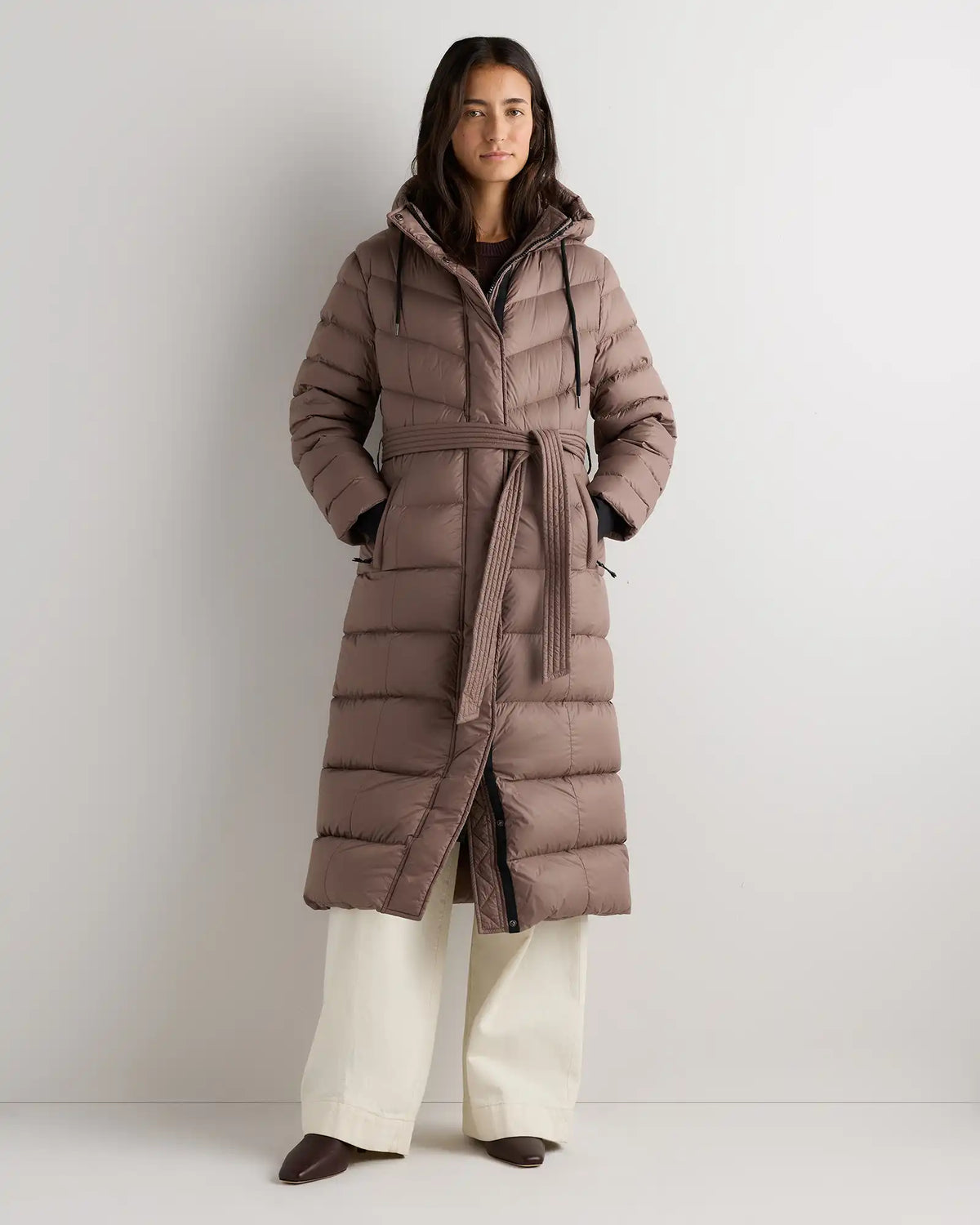 Responsible Down Belted Puffer Maxi Coat
