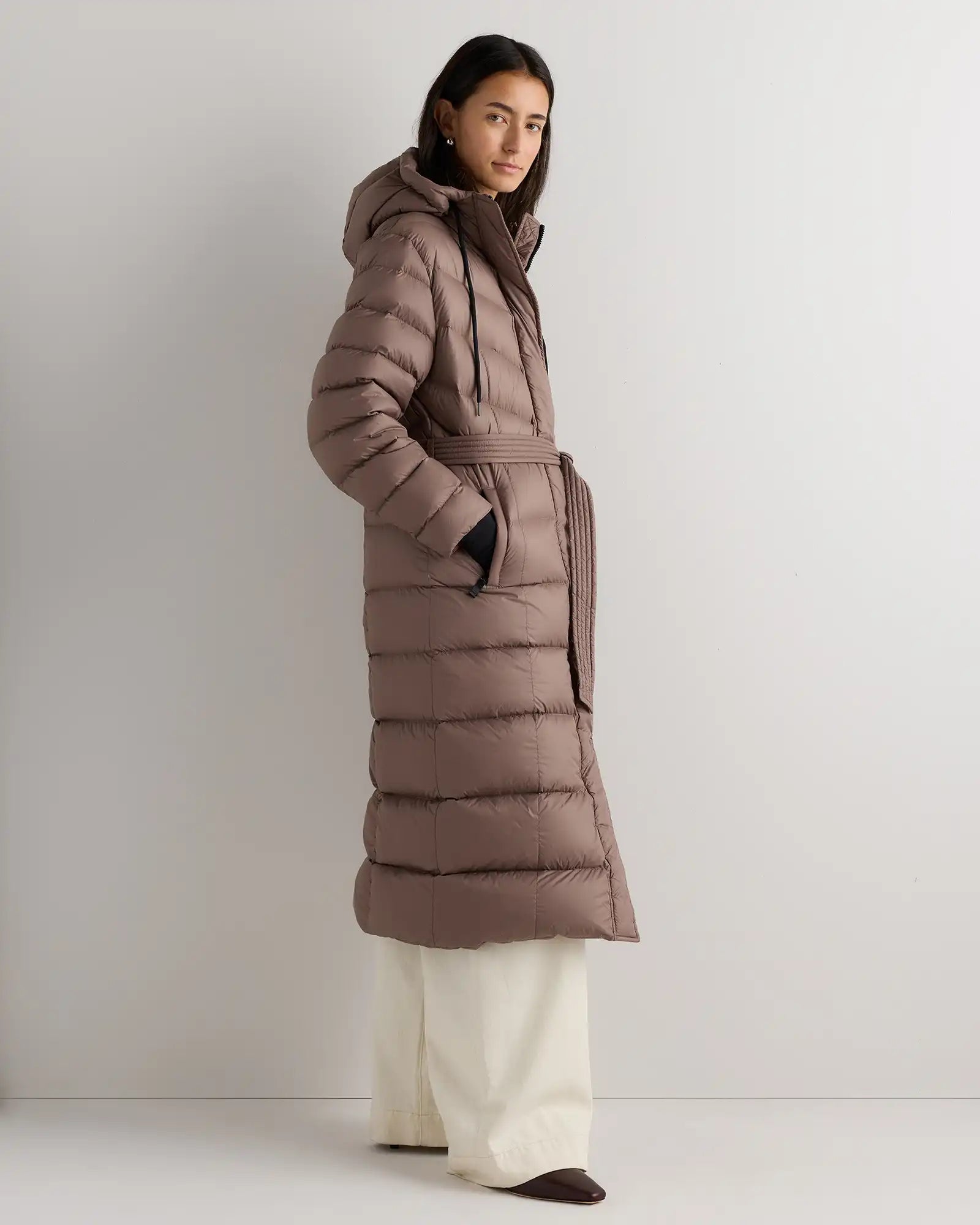 Responsible Down Belted Puffer Maxi Coat