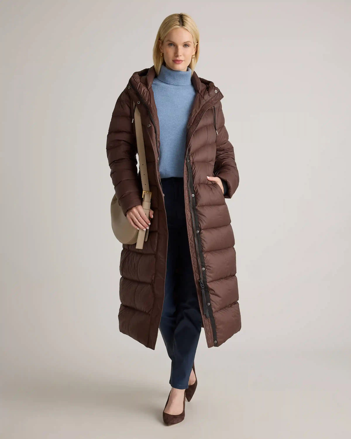 Responsible Down Belted Puffer Maxi Coat