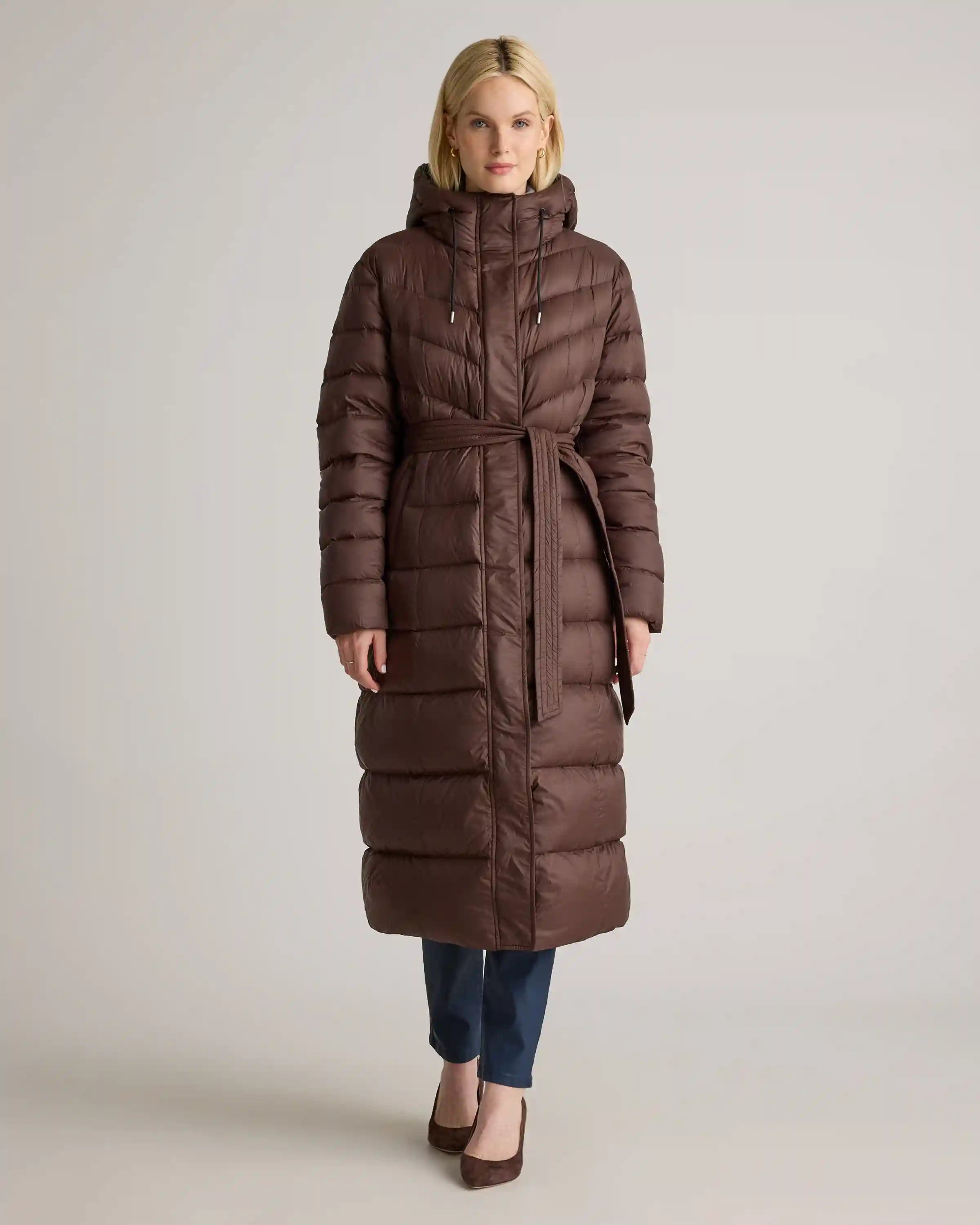Responsible Down Belted Puffer Maxi Coat