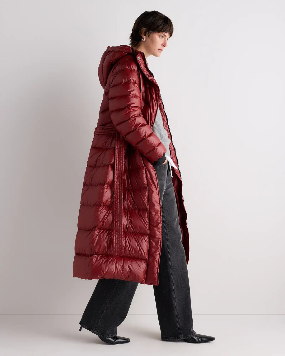 Responsible Down Belted Puffer Maxi Coat