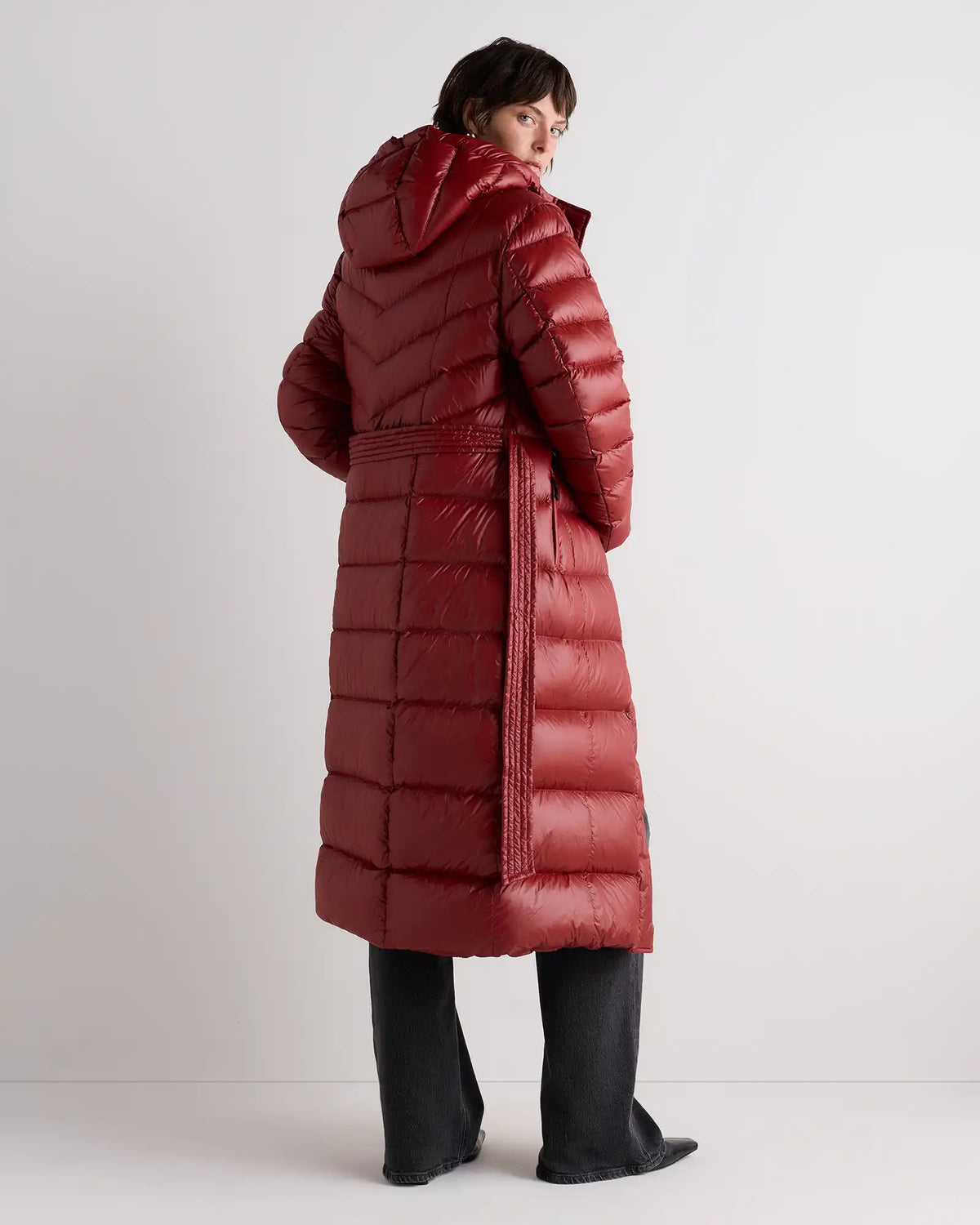 Responsible Down Belted Puffer Maxi Coat