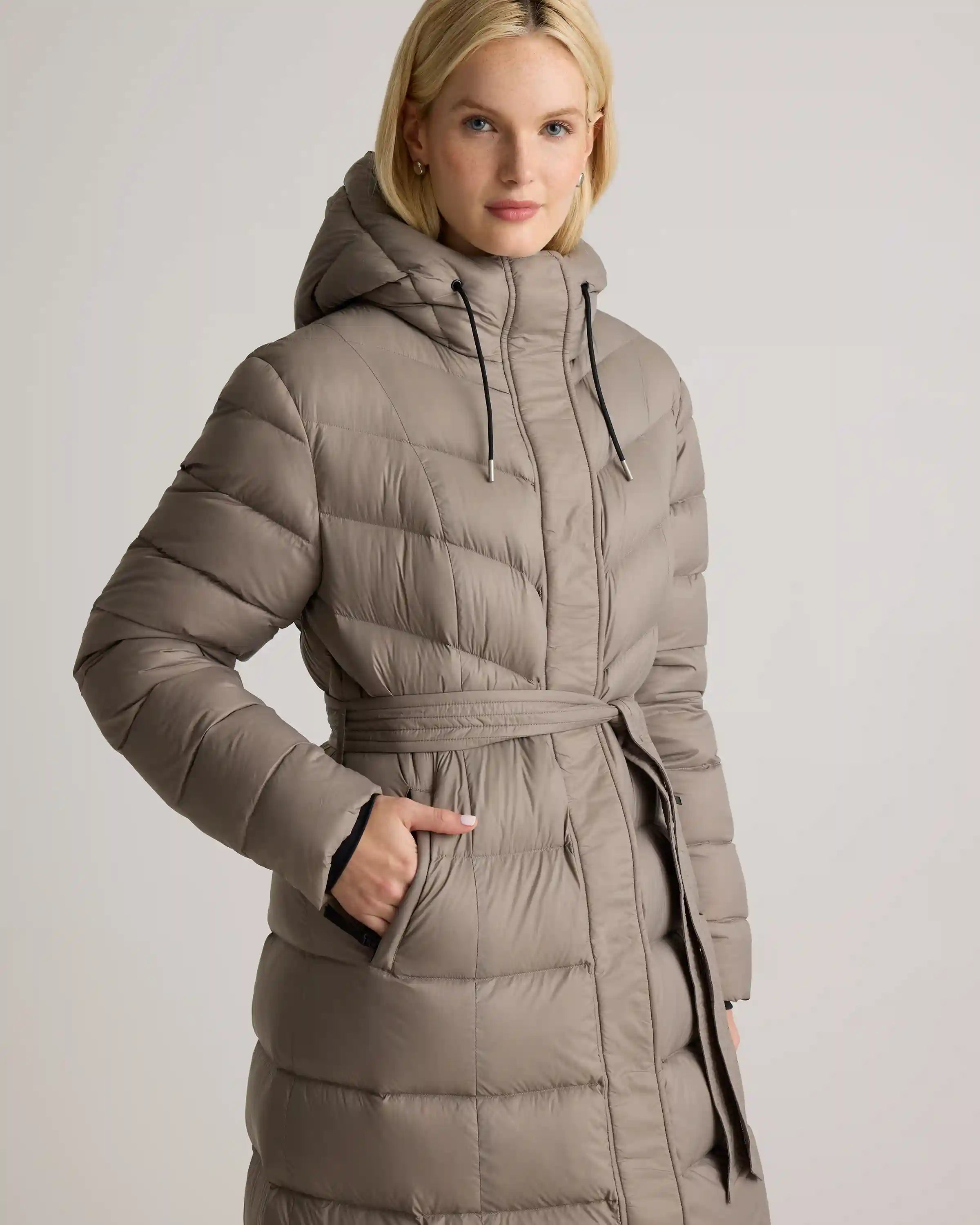 Responsible Down Belted Puffer Maxi Coat