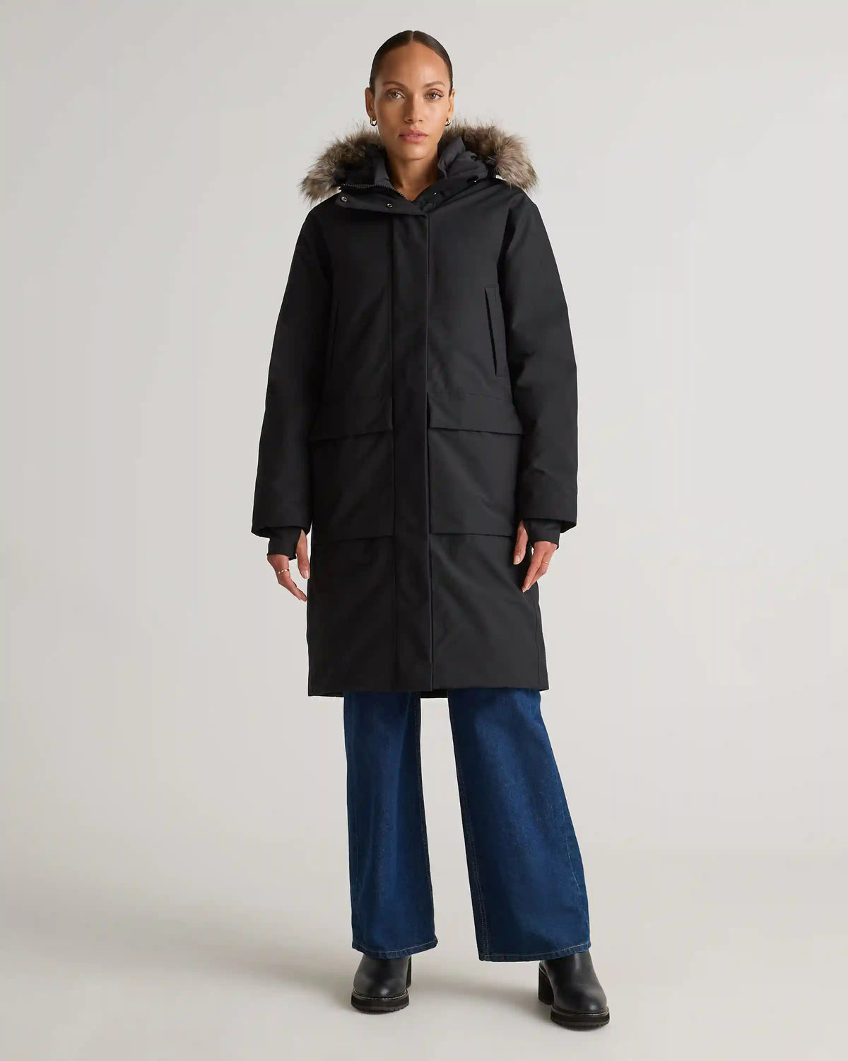 Responsible Down Hooded Long Parka