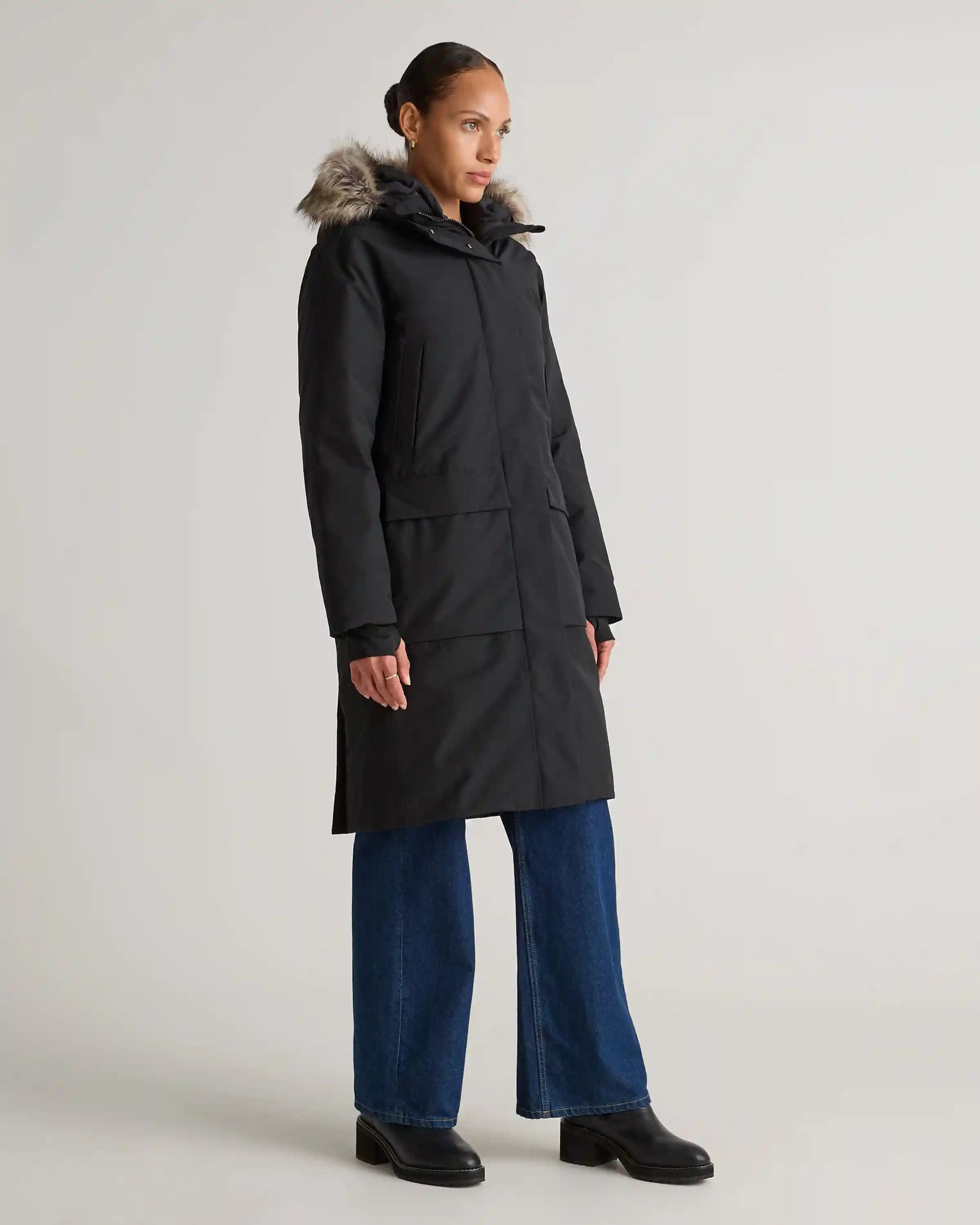 Responsible Down Hooded Long Parka