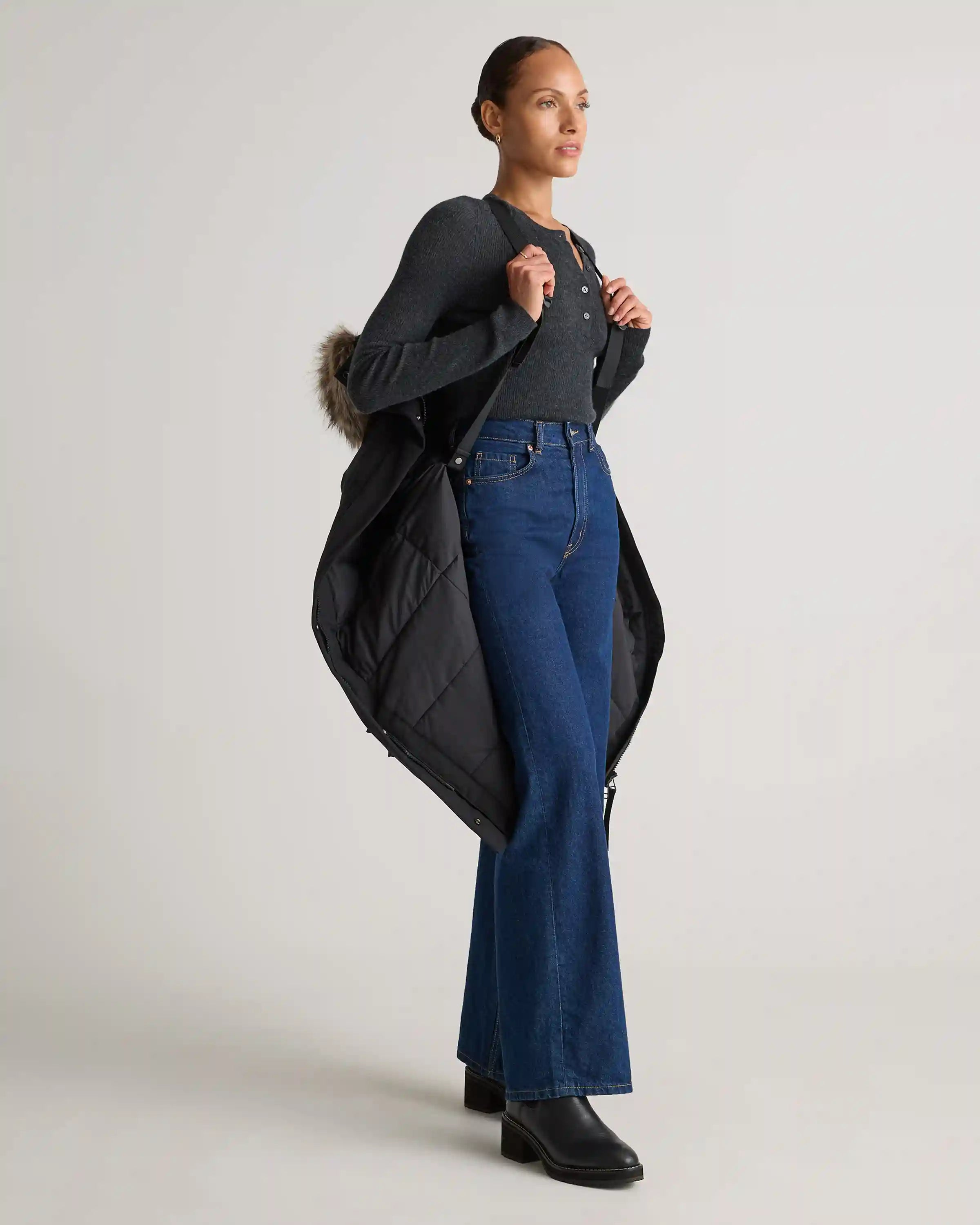 Responsible Down Hooded Long Parka