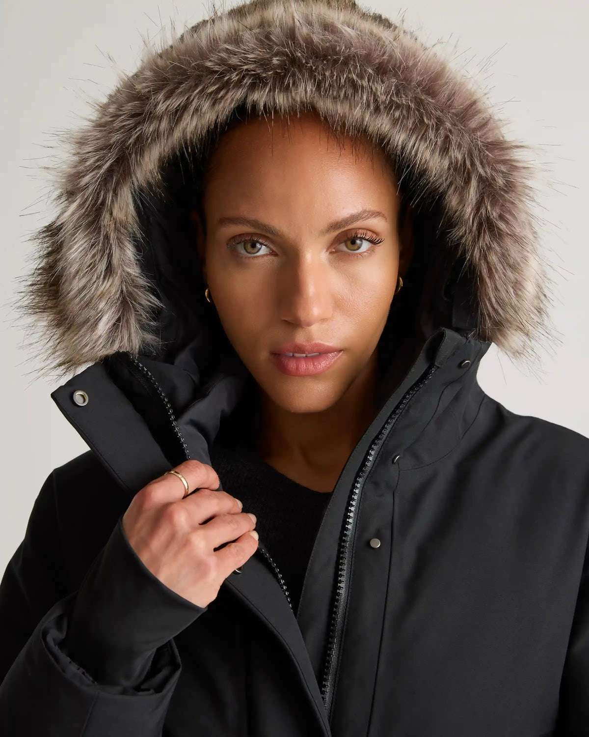 Responsible Down Hooded Long Parka