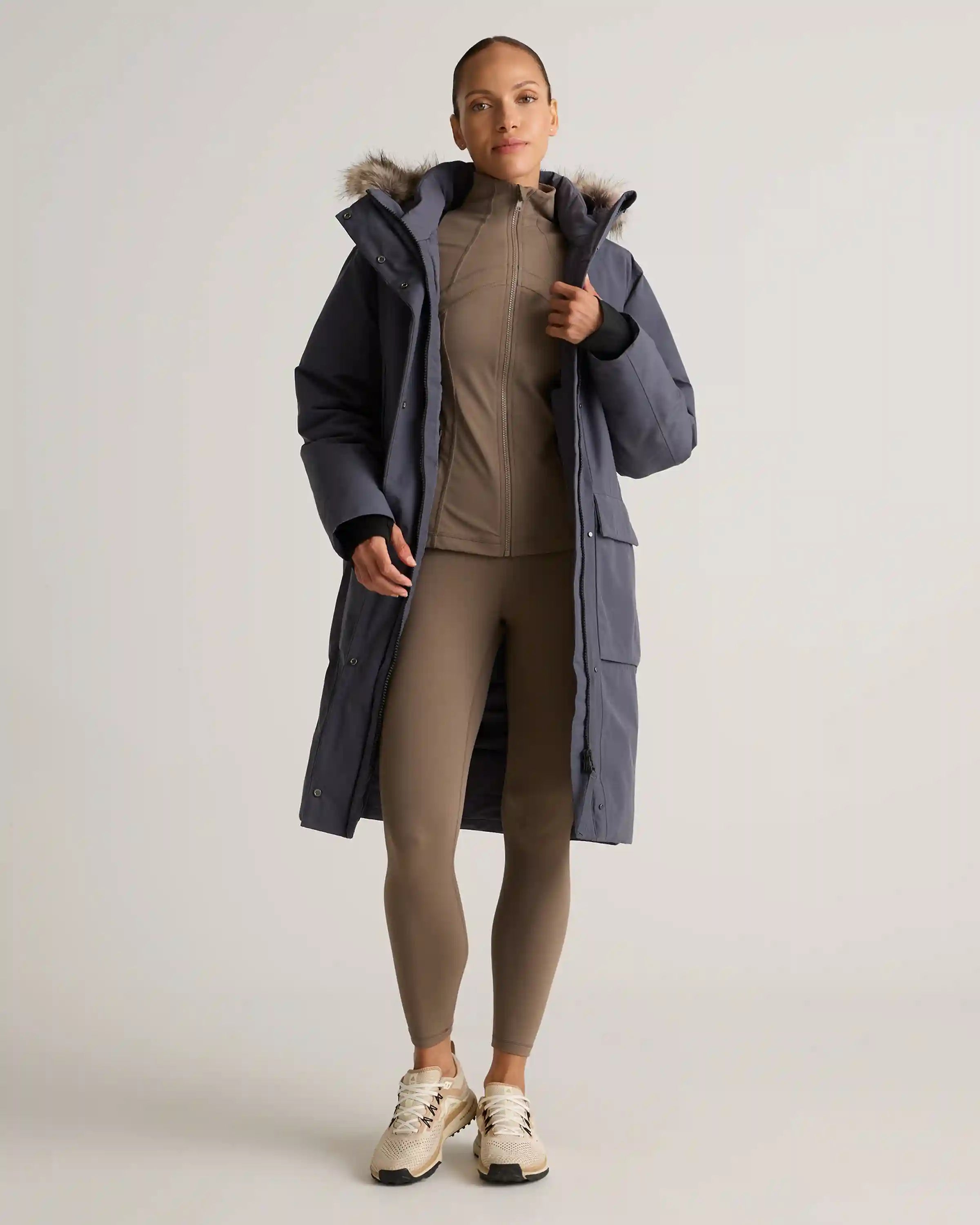 Responsible Down Hooded Long Parka