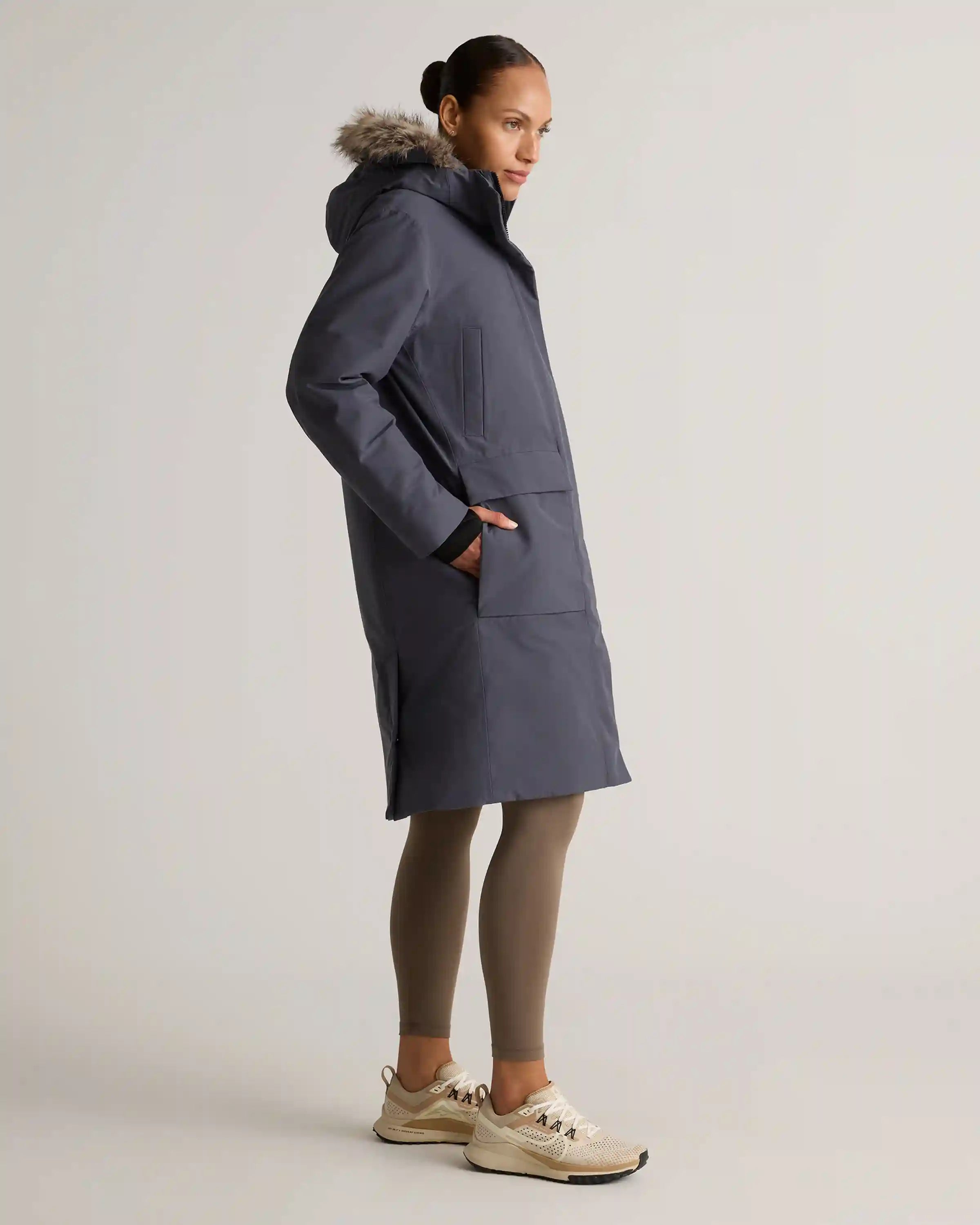 Responsible Down Hooded Long Parka