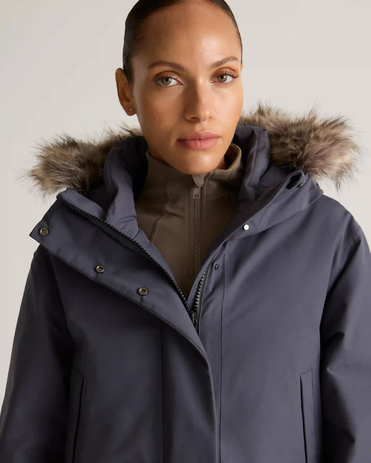 Responsible Down Hooded Long Parka