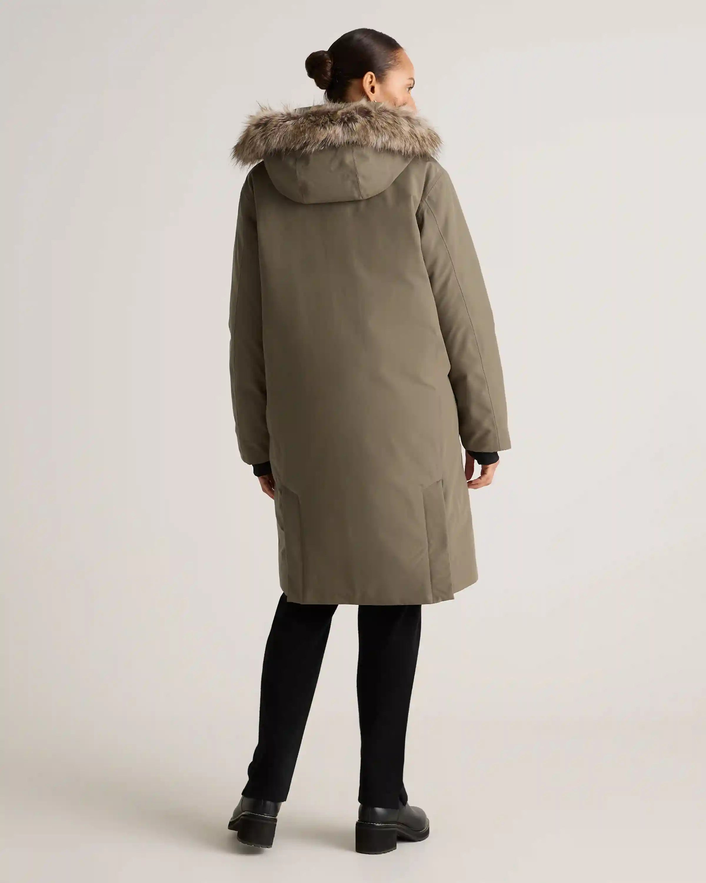 Responsible Down Hooded Long Parka