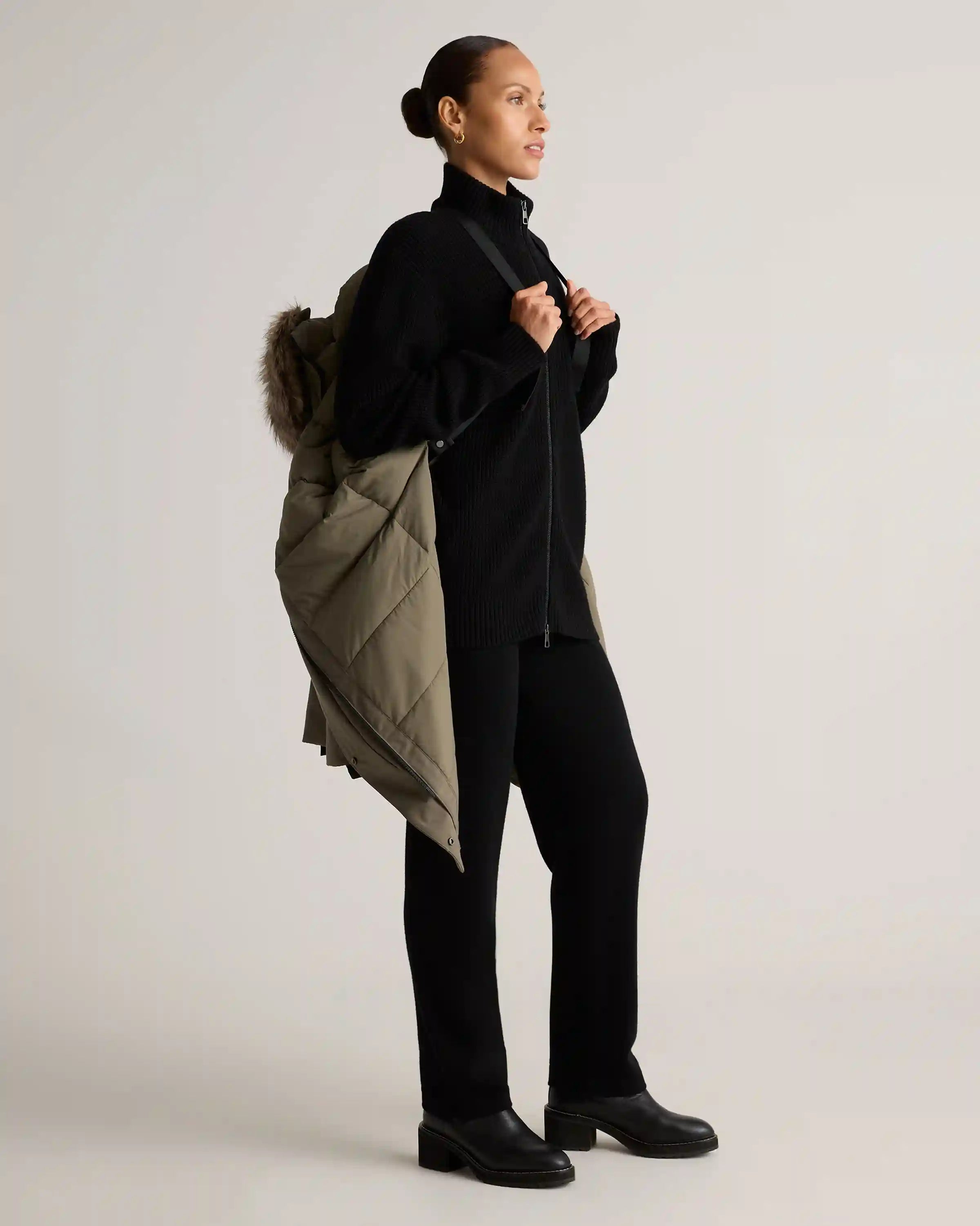Responsible Down Hooded Long Parka