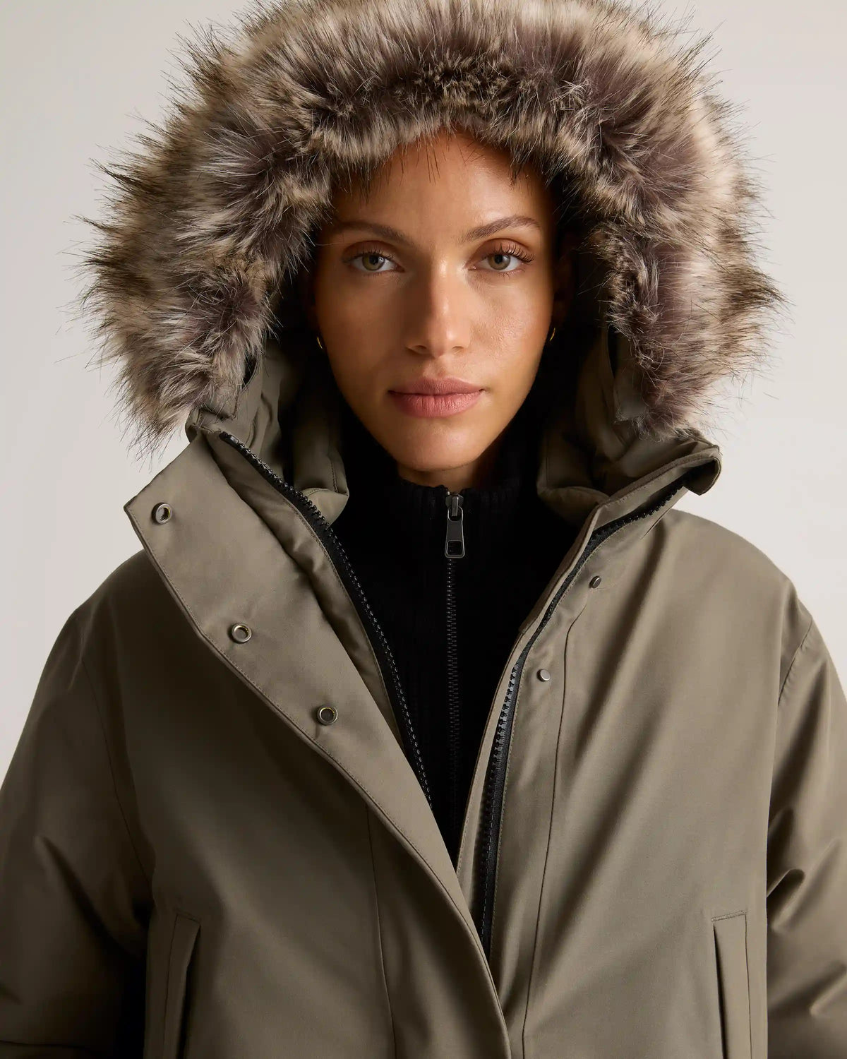Responsible Down Hooded Long Parka