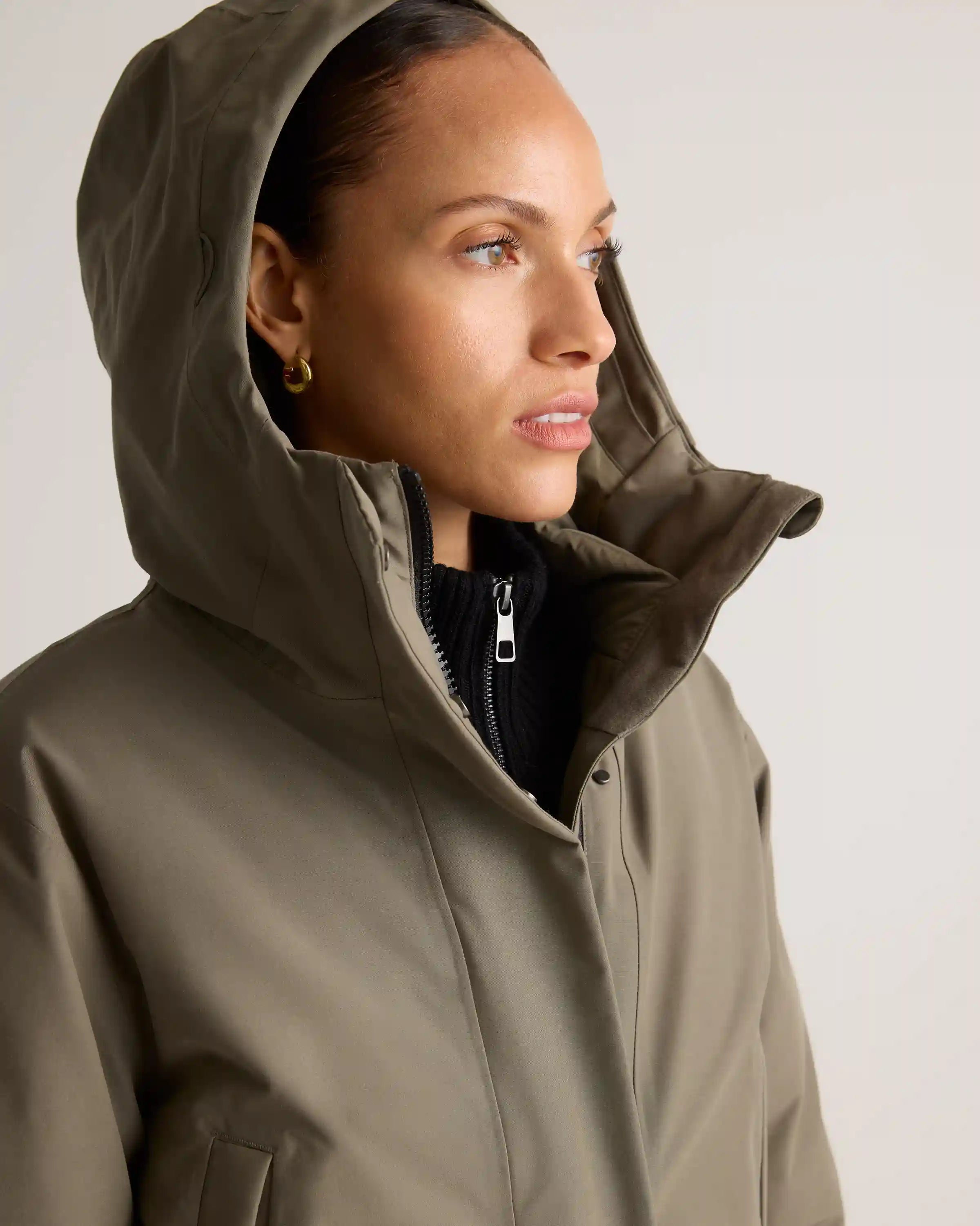 Responsible Down Hooded Long Parka