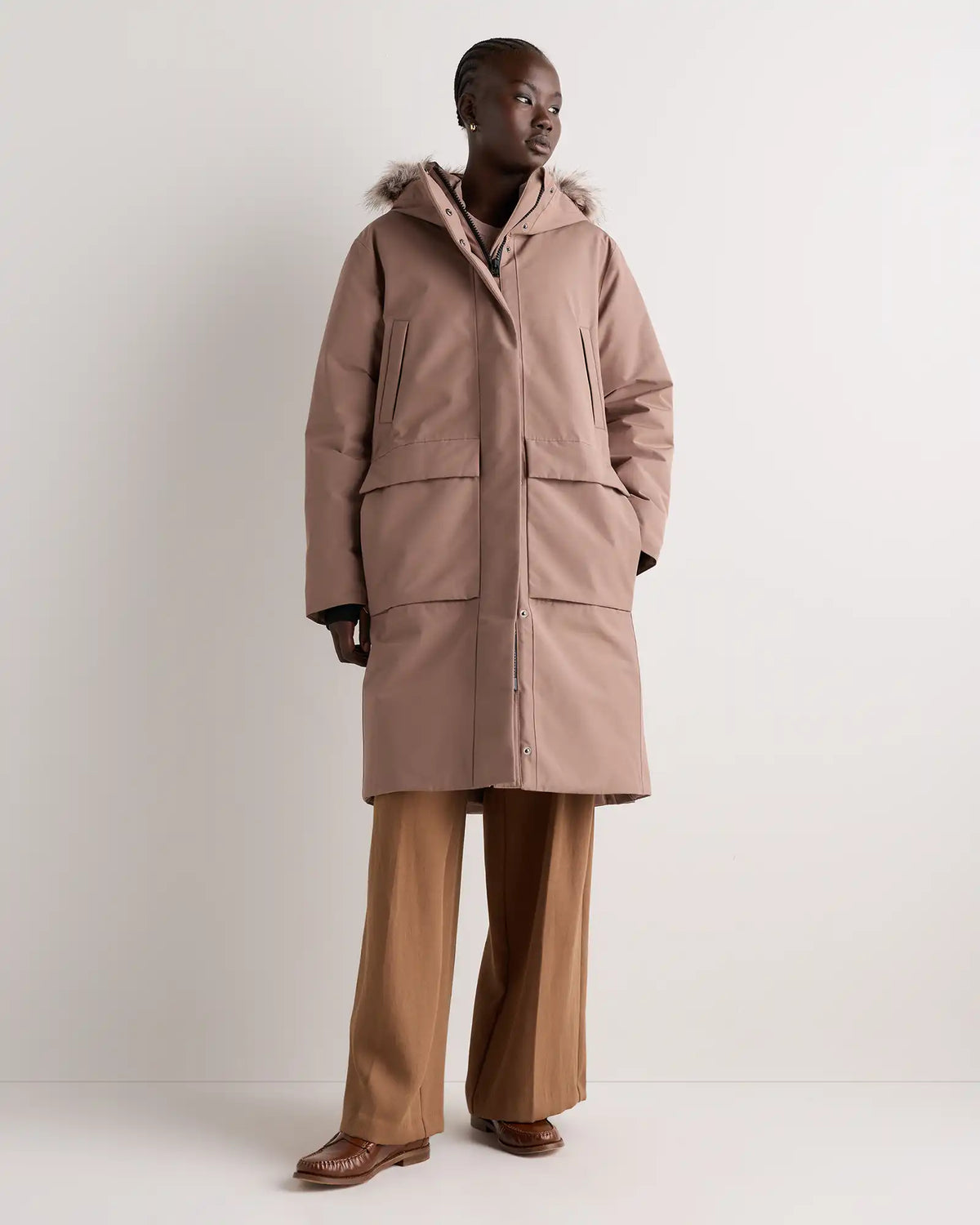 Responsible Down Hooded Long Parka
