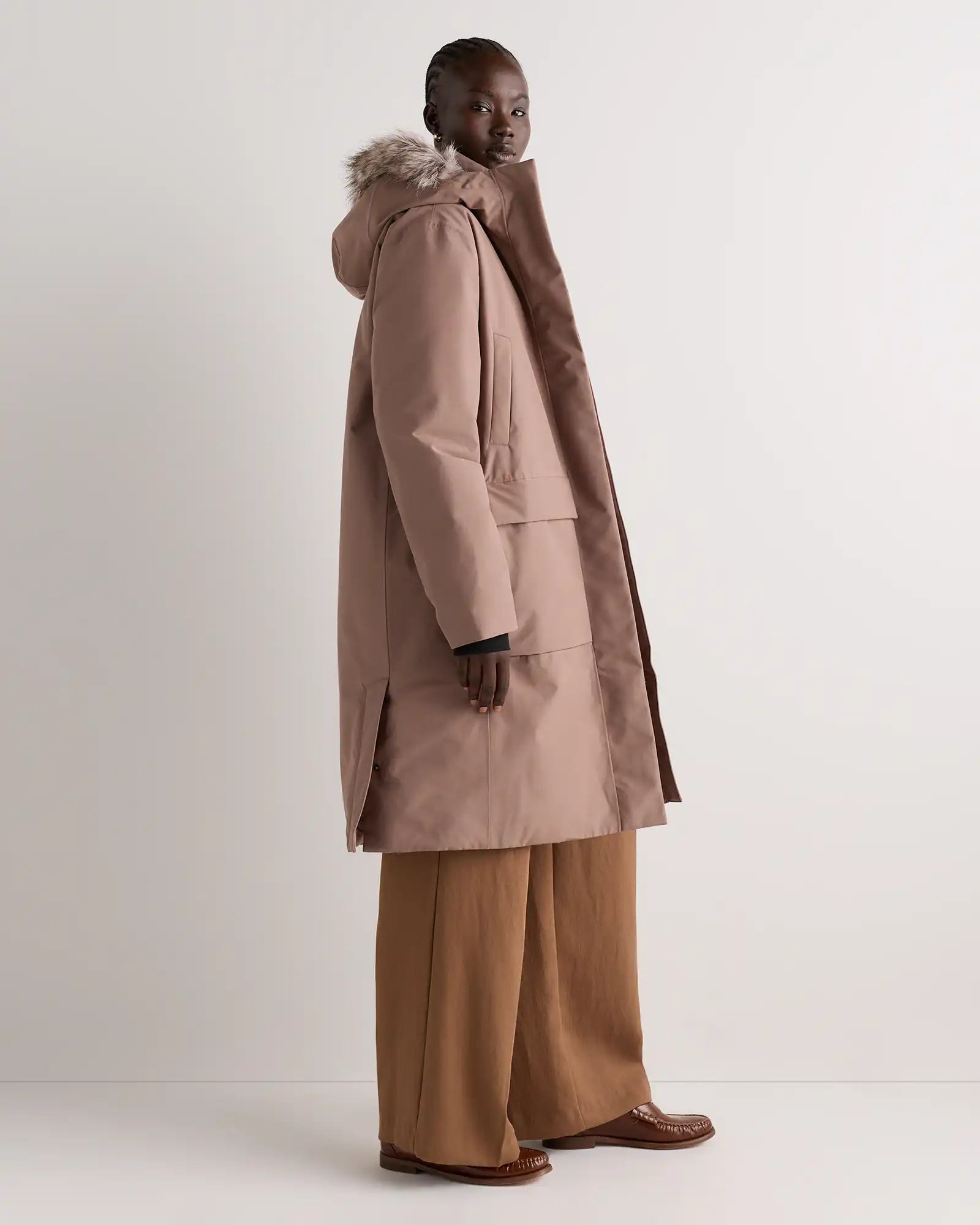 Responsible Down Hooded Long Parka