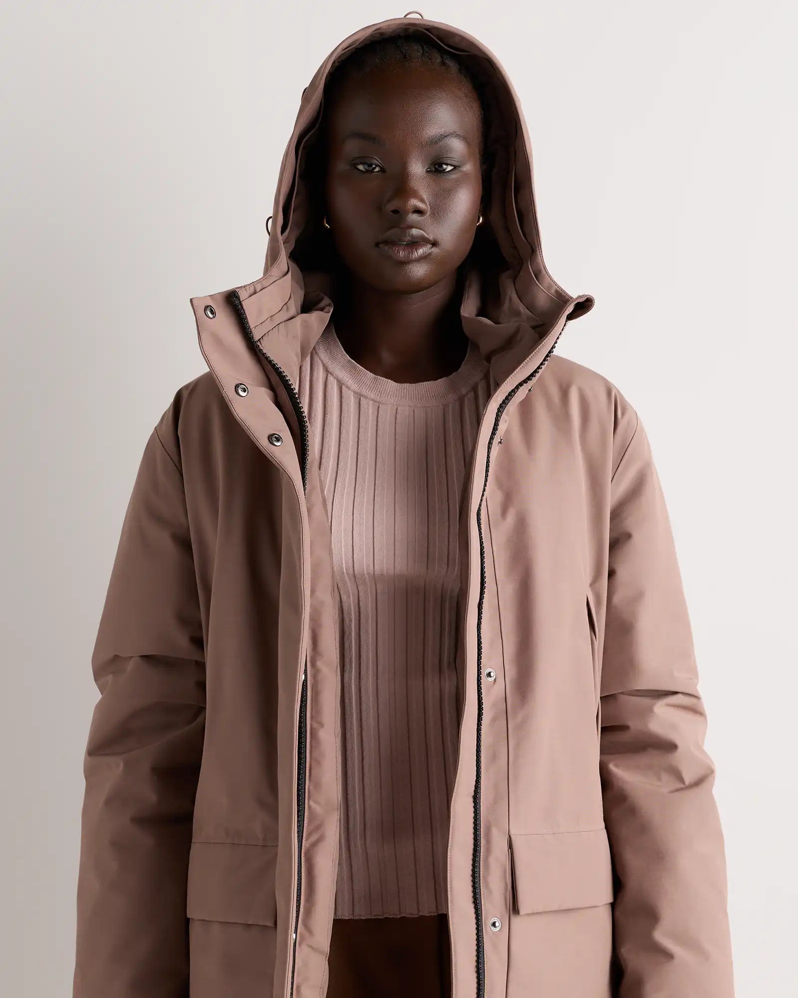 Responsible Down Hooded Long Parka
