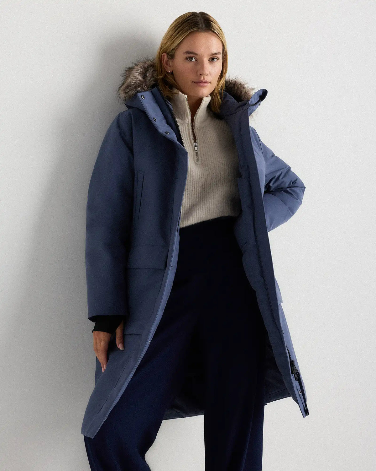 Responsible Down Hooded Long Parka