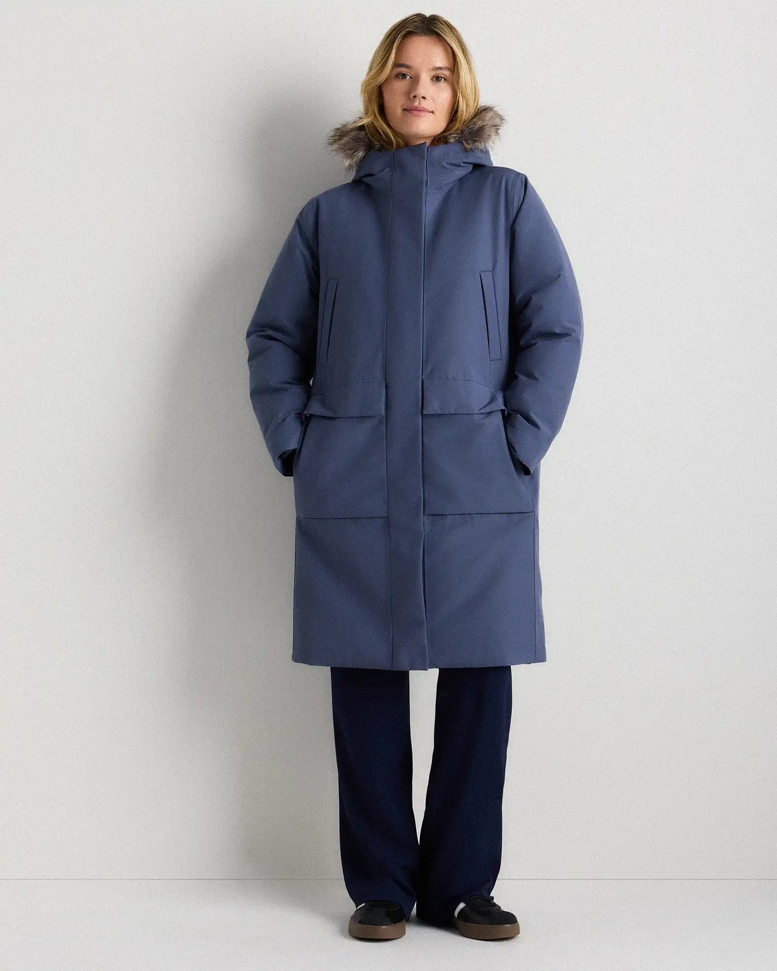 Responsible Down Hooded Long Parka