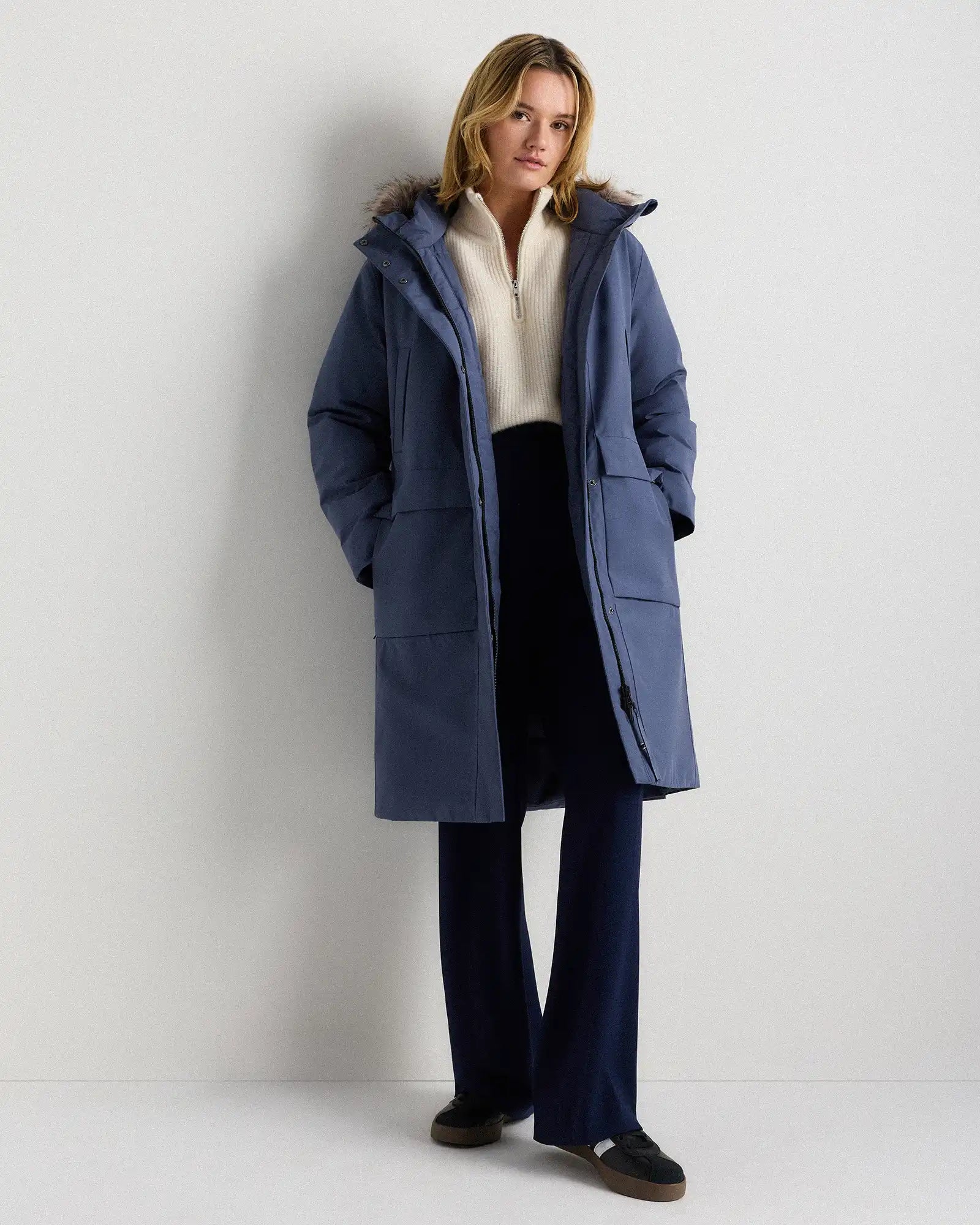 Responsible Down Hooded Long Parka