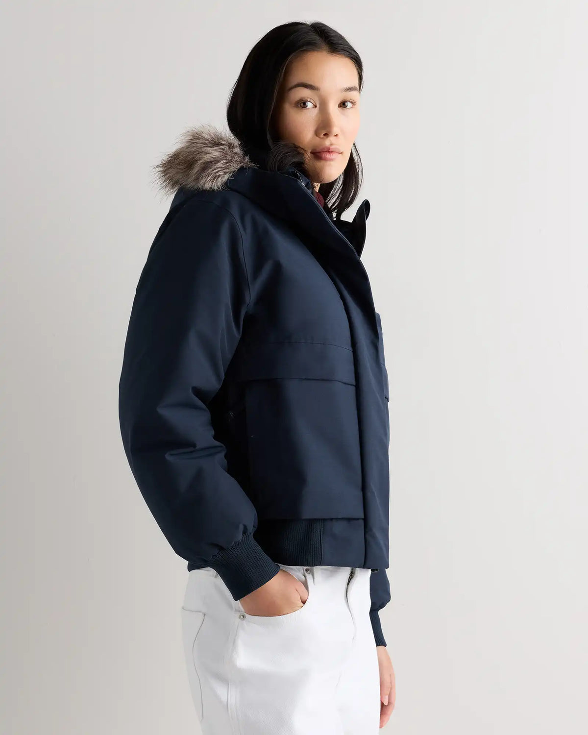 Responsible Down Hooded Short Parka