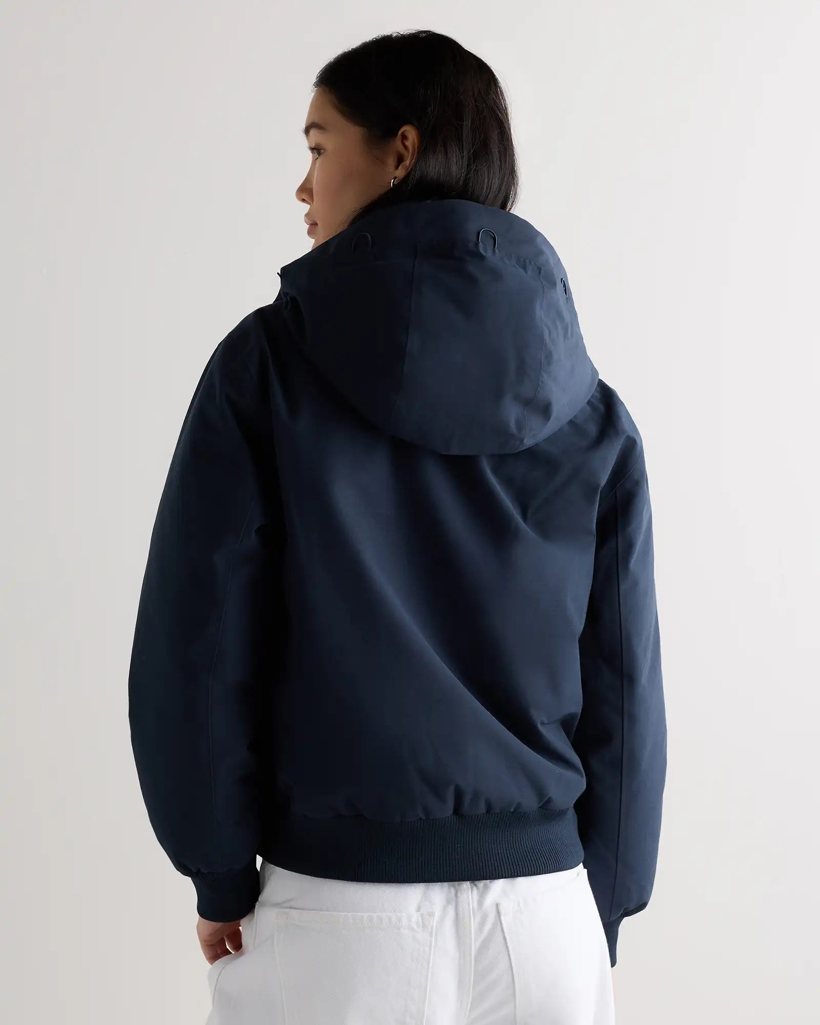 Responsible Down Hooded Short Parka