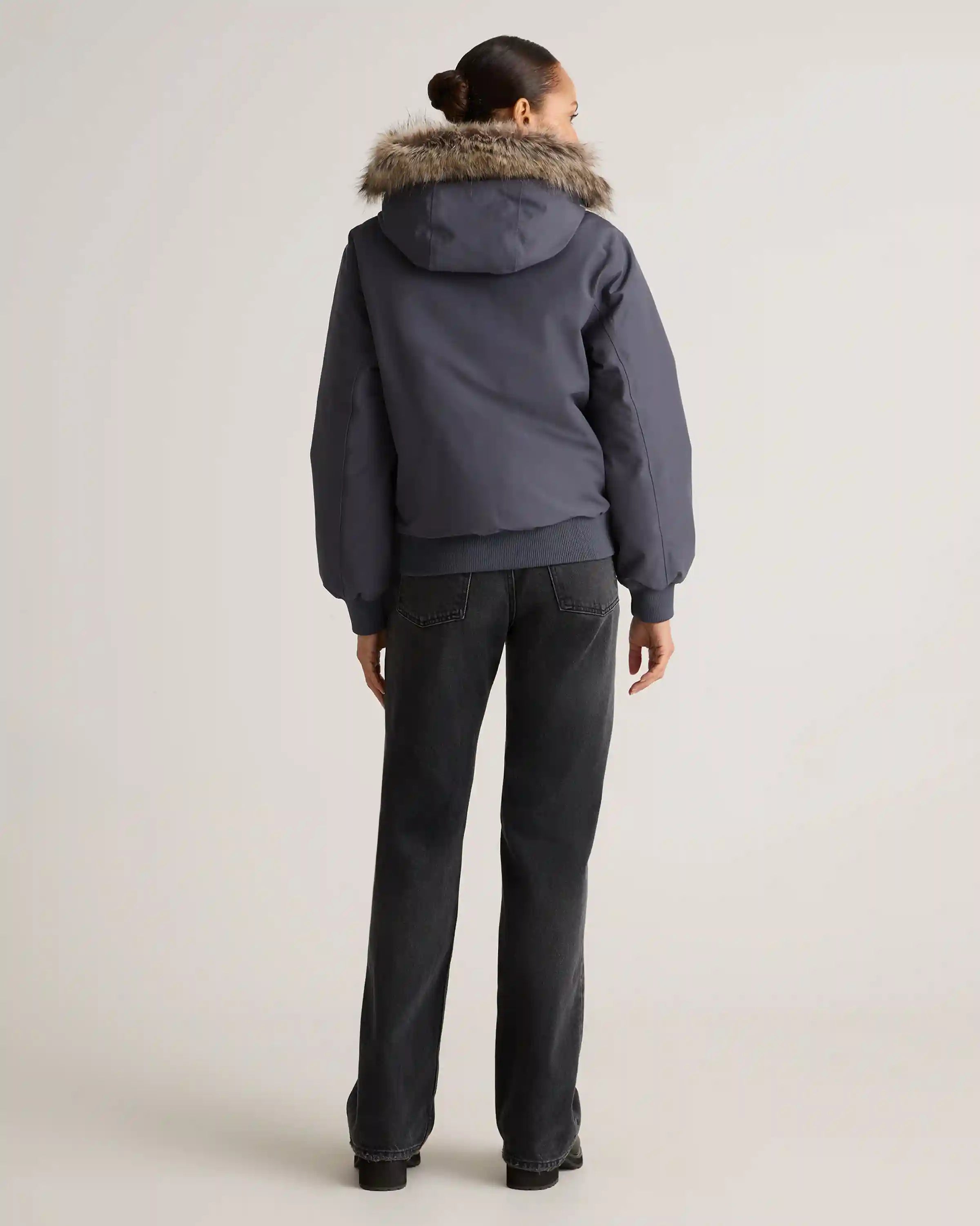 Responsible Down Hooded Short Parka