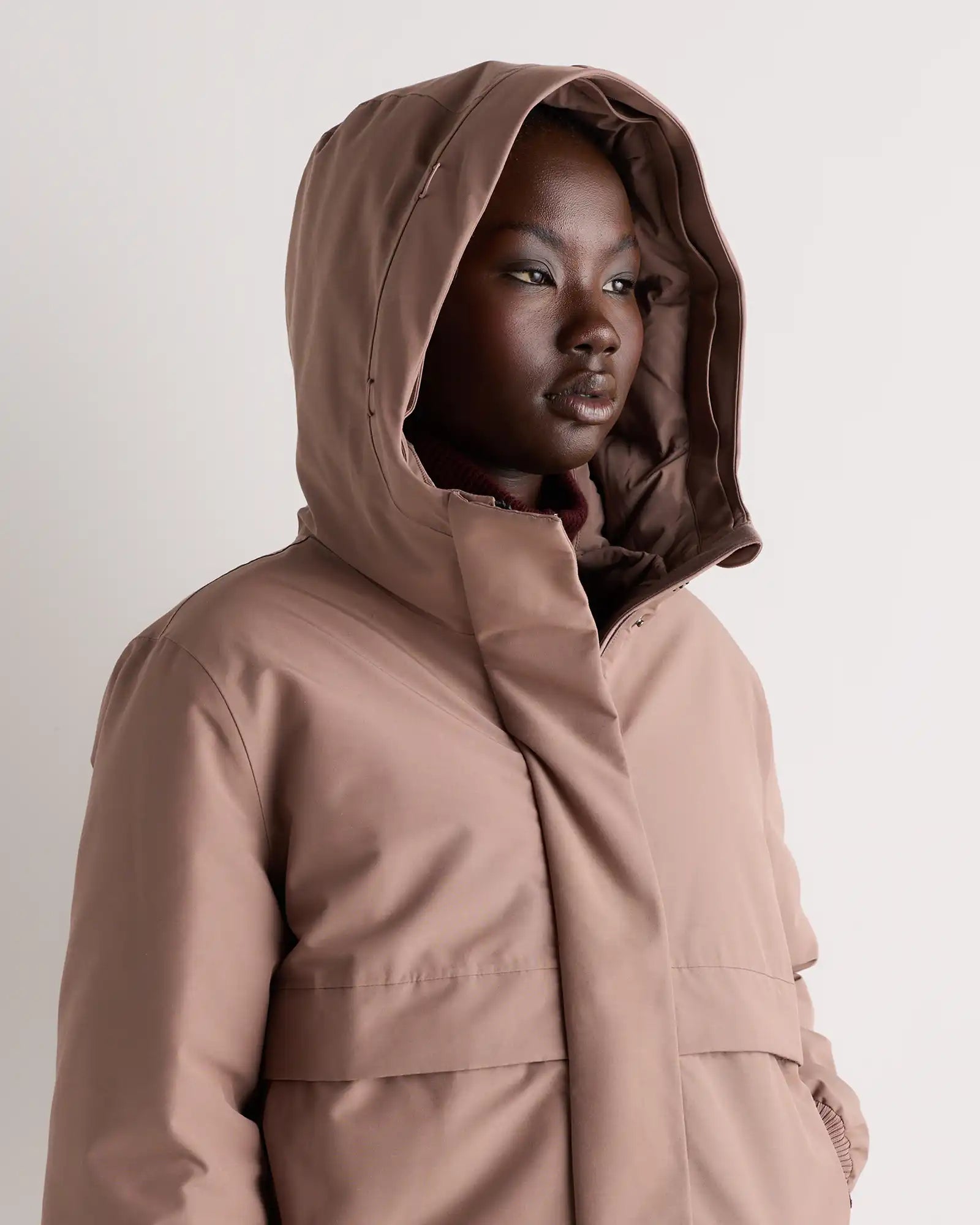 Responsible Down Hooded Short Parka