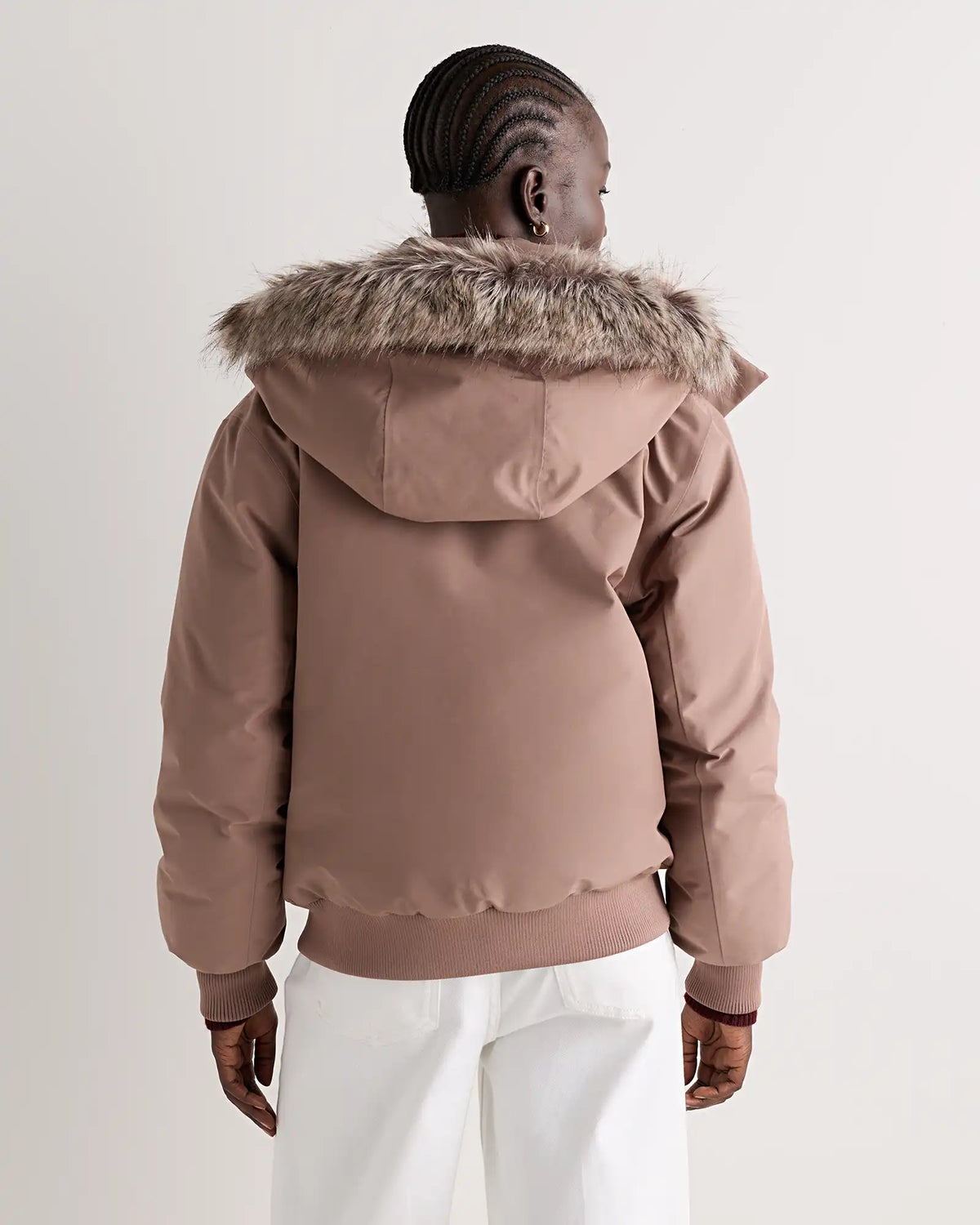 Responsible Down Hooded Short Parka