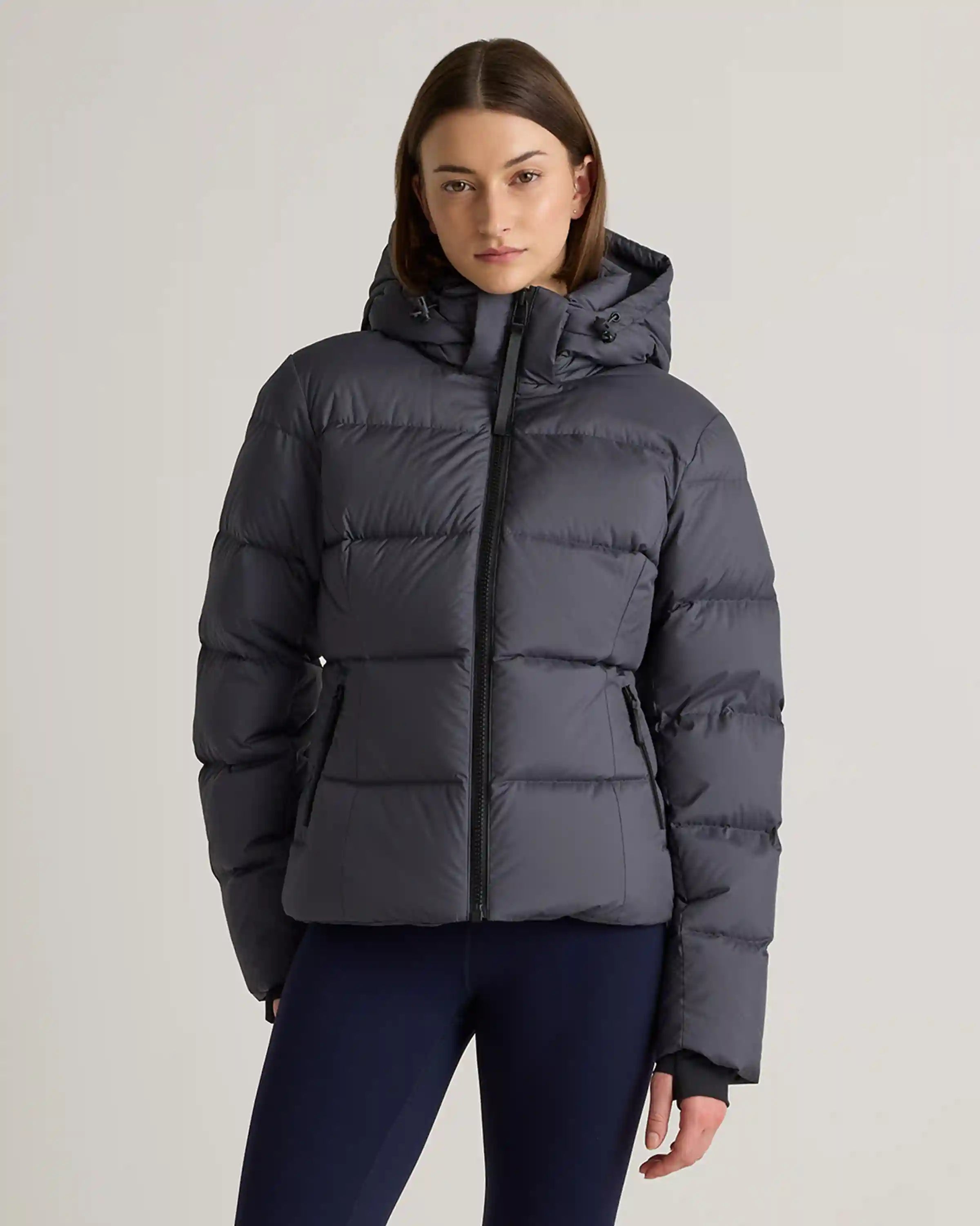Responsible Down Cinch Waist Puffer Jacket