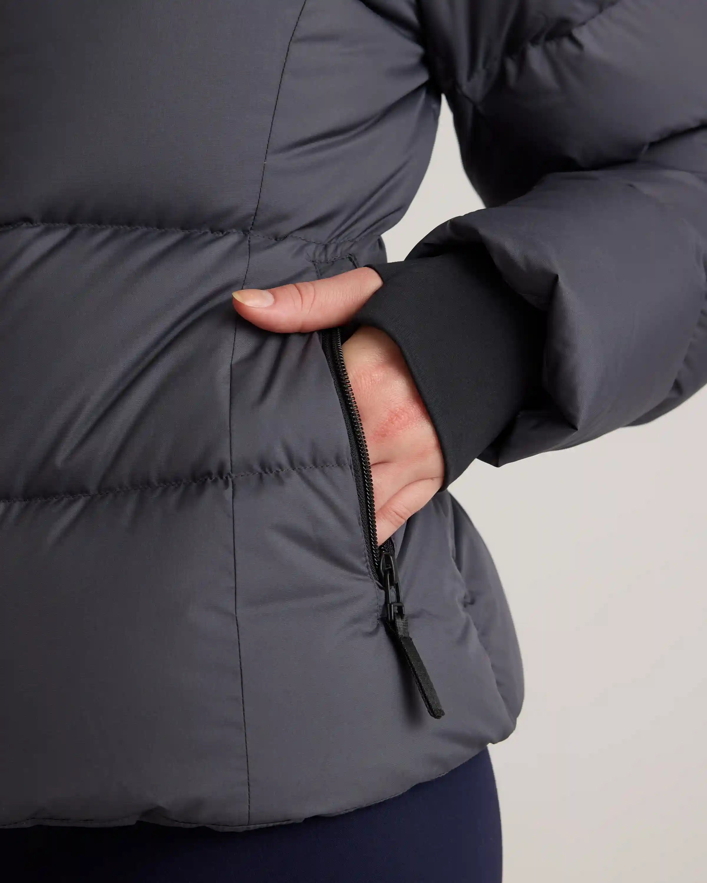 Responsible Down Cinch Waist Puffer Jacket
