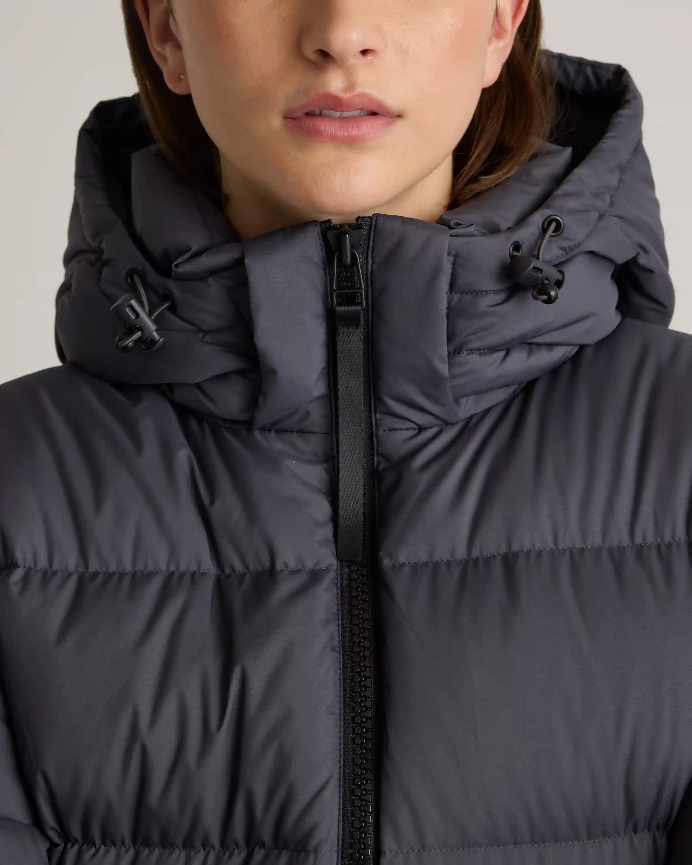 Responsible Down Cinch Waist Puffer Jacket