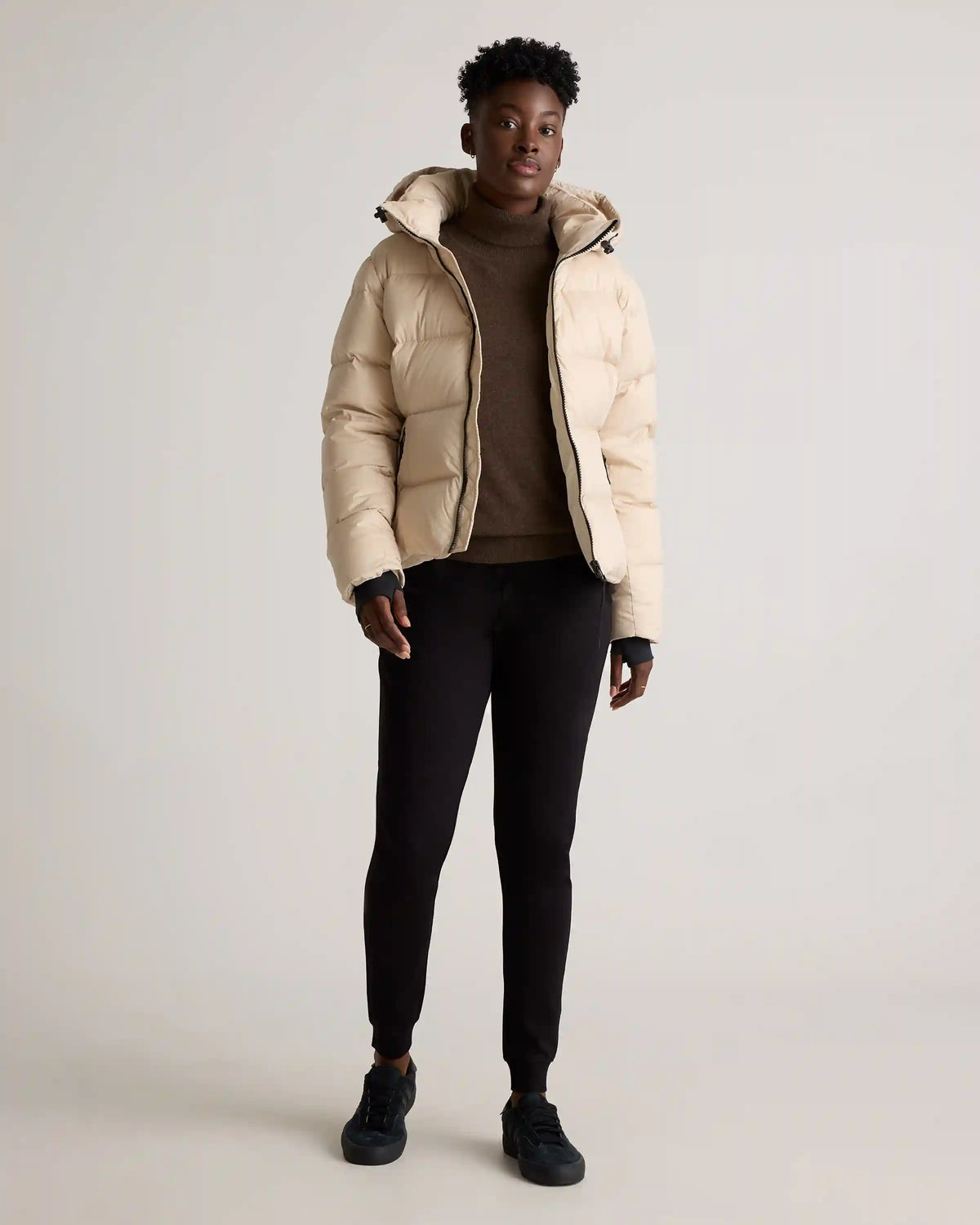 Responsible Down Cinch Waist Puffer Jacket