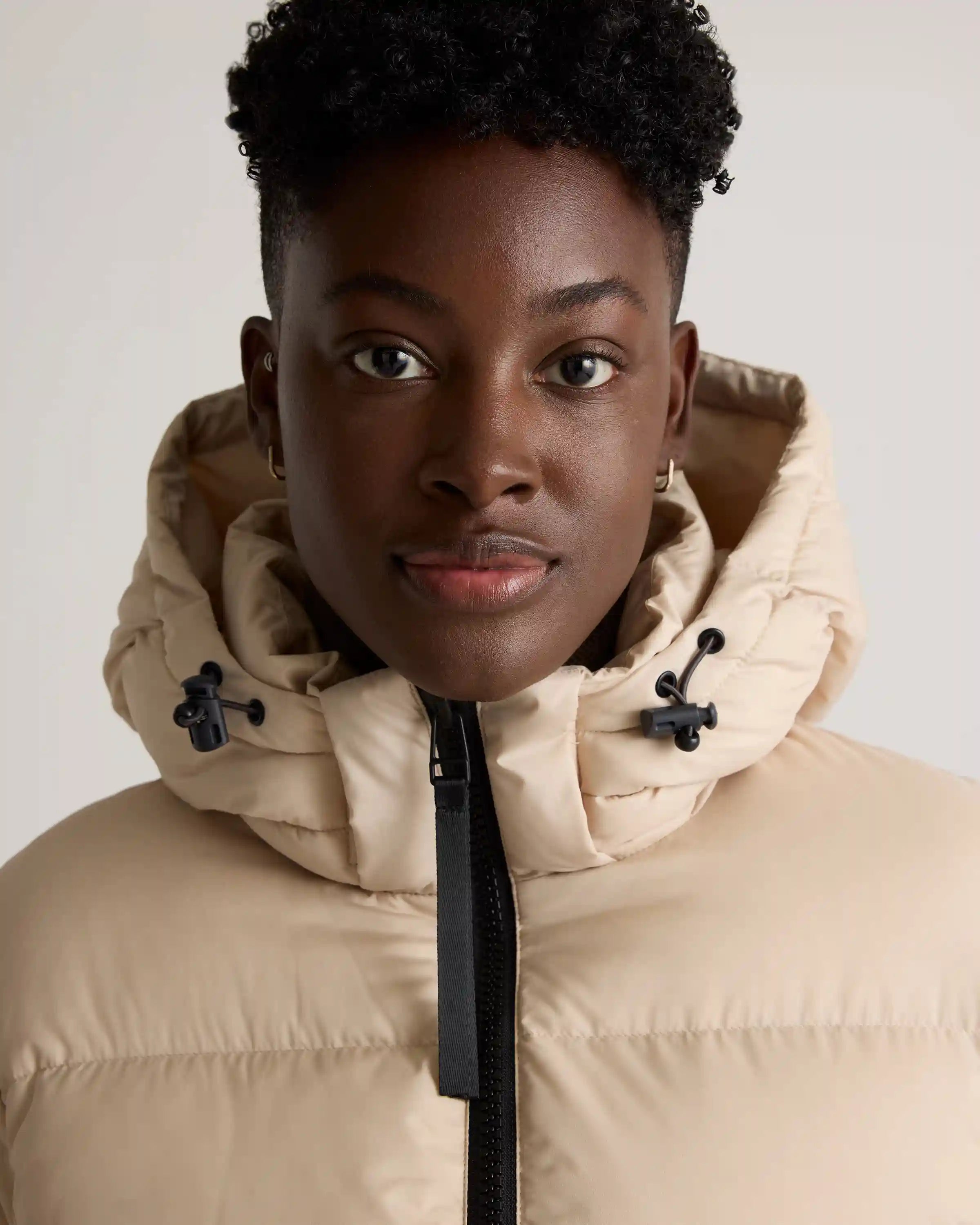 Responsible Down Cinch Waist Puffer Jacket