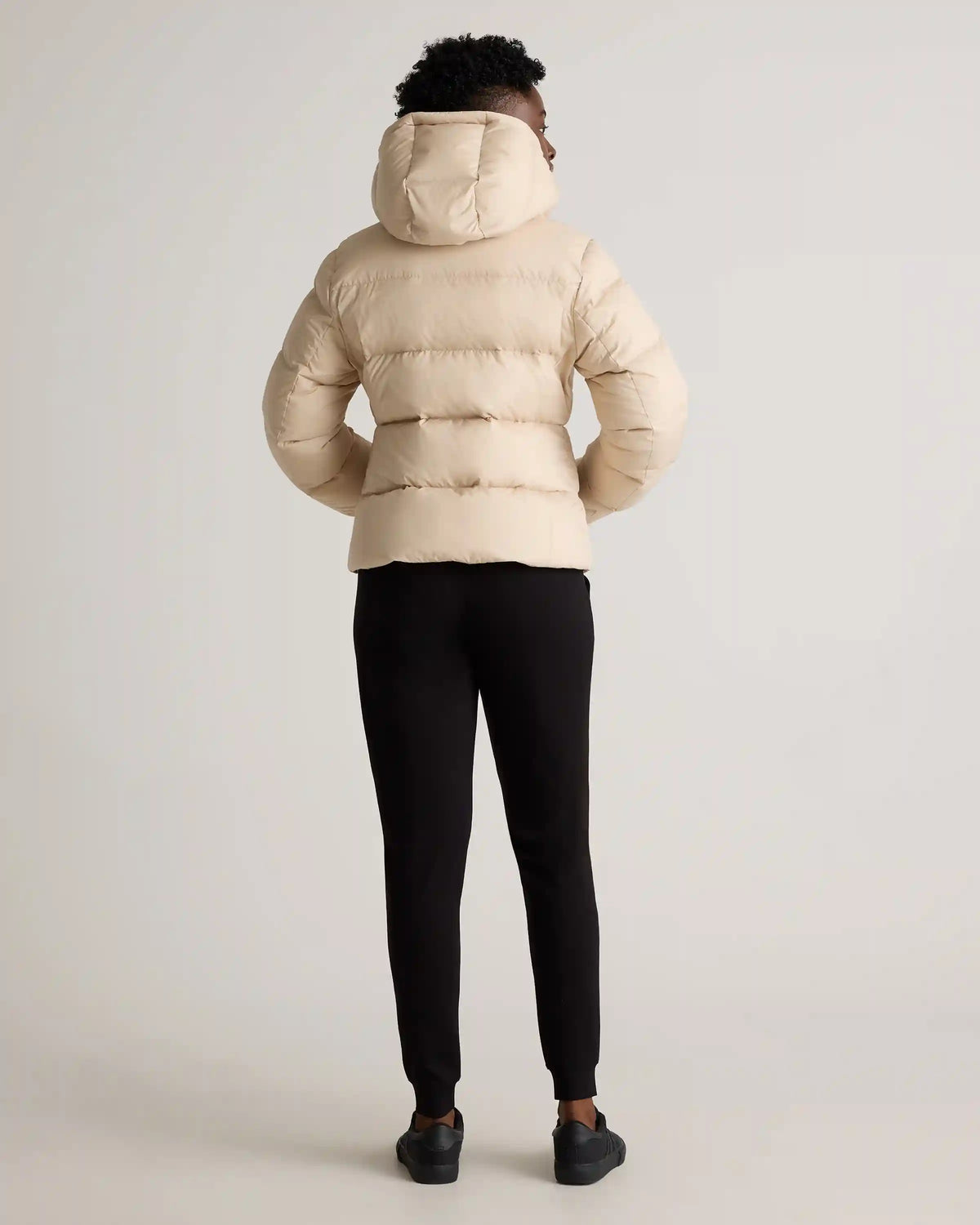 Responsible Down Cinch Waist Puffer Jacket