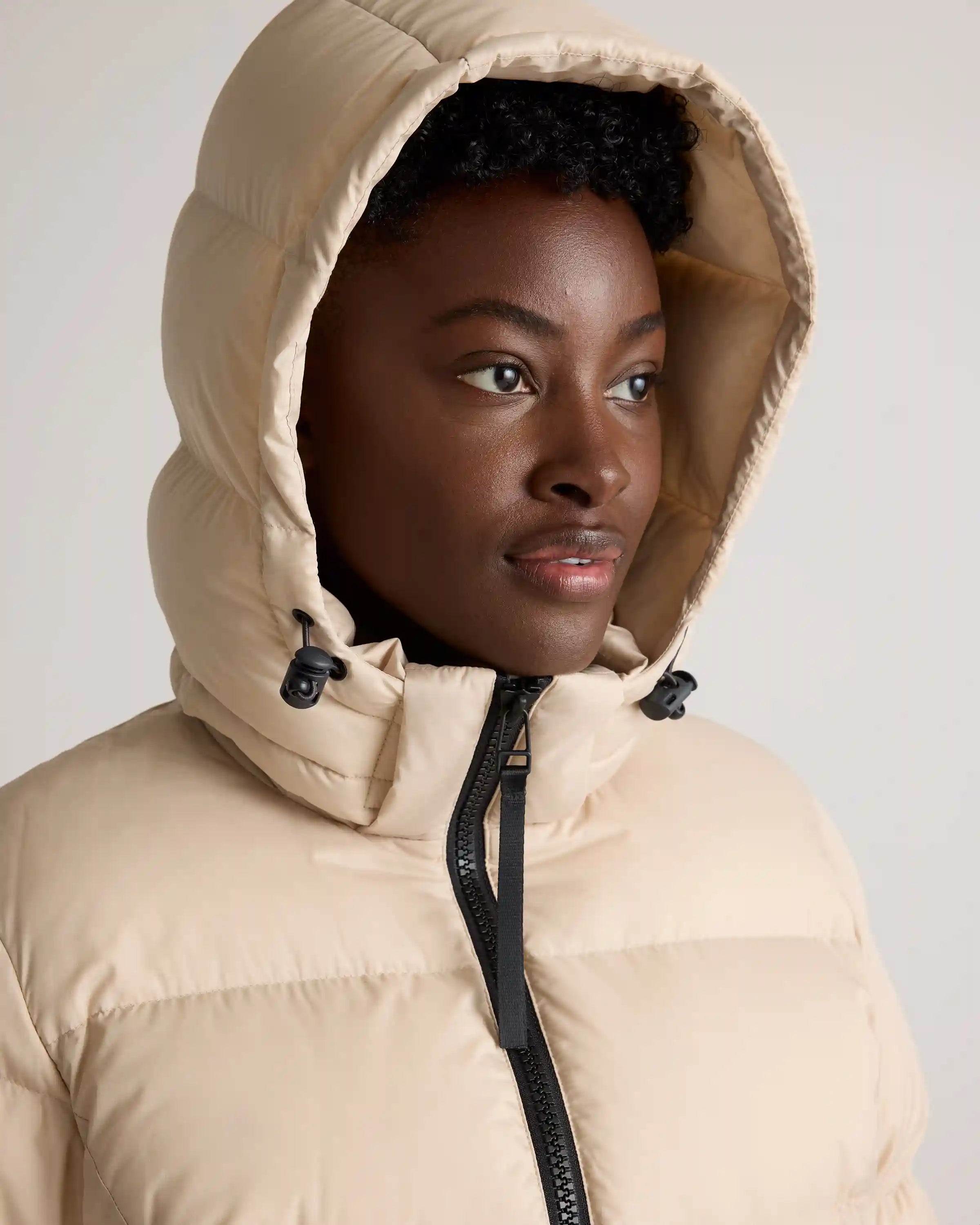 Responsible Down Cinch Waist Puffer Jacket