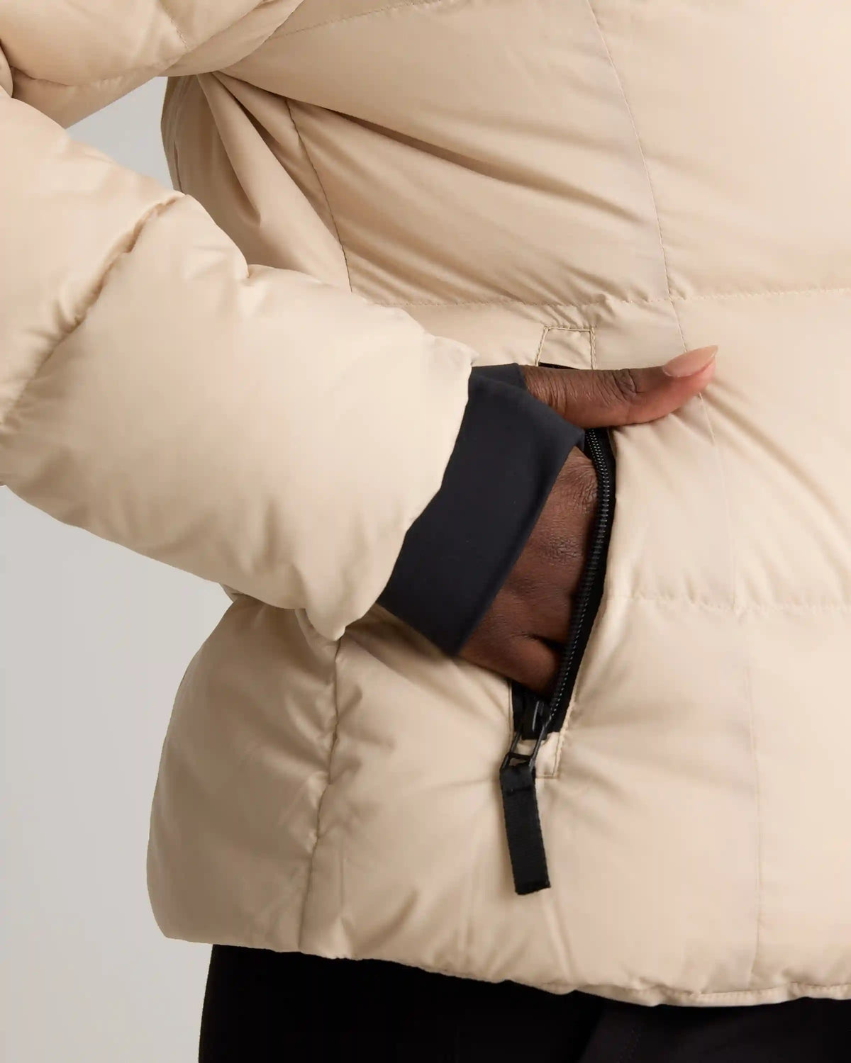 Responsible Down Cinch Waist Puffer Jacket