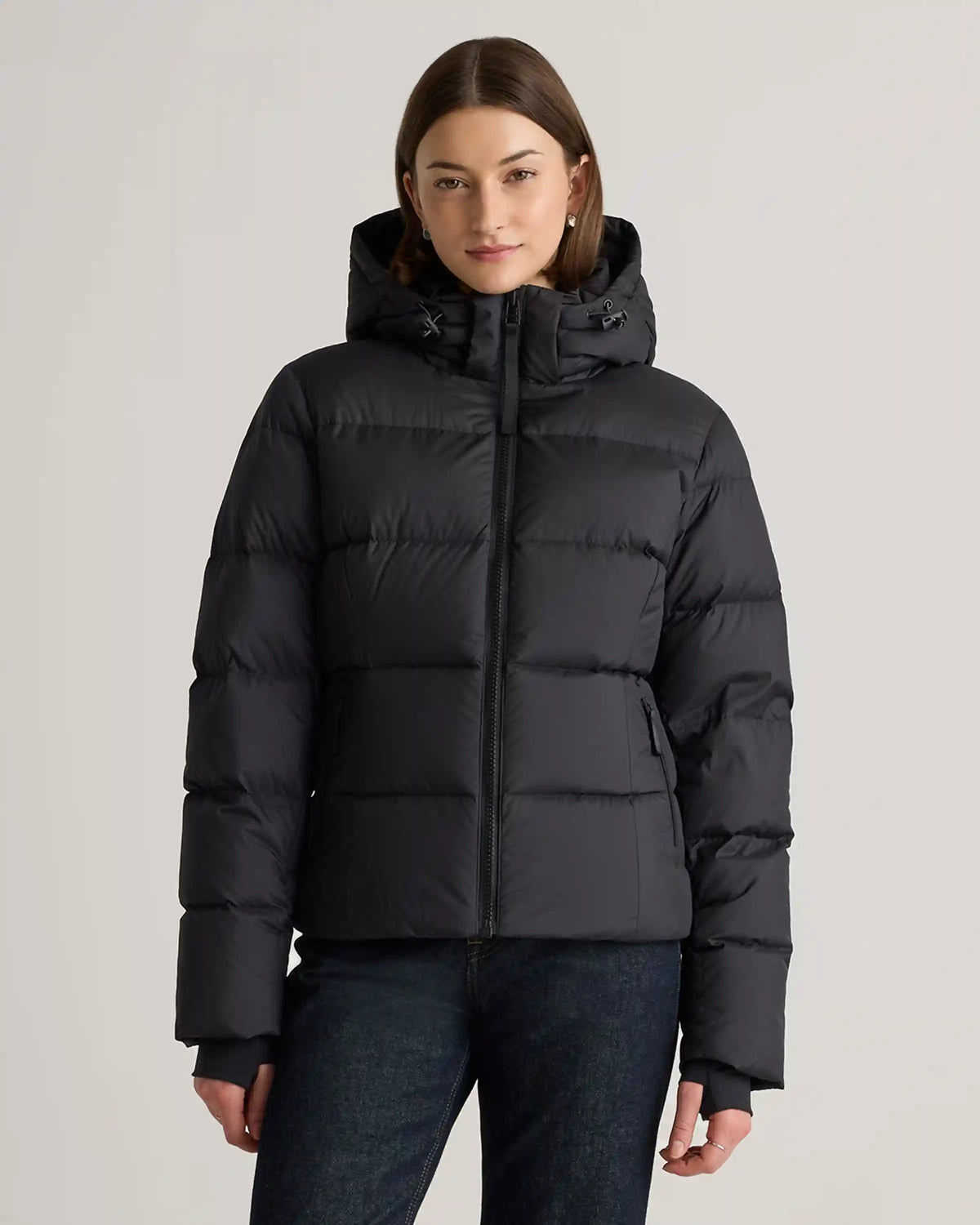 Responsible Down Cinch Waist Puffer Jacket