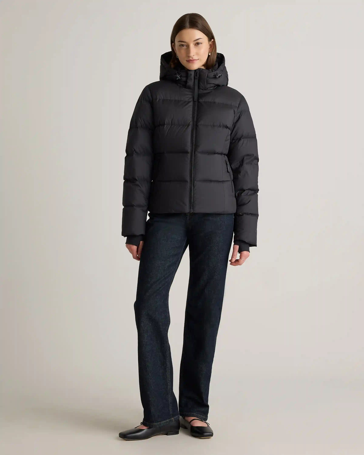 Responsible Down Cinch Waist Puffer Jacket