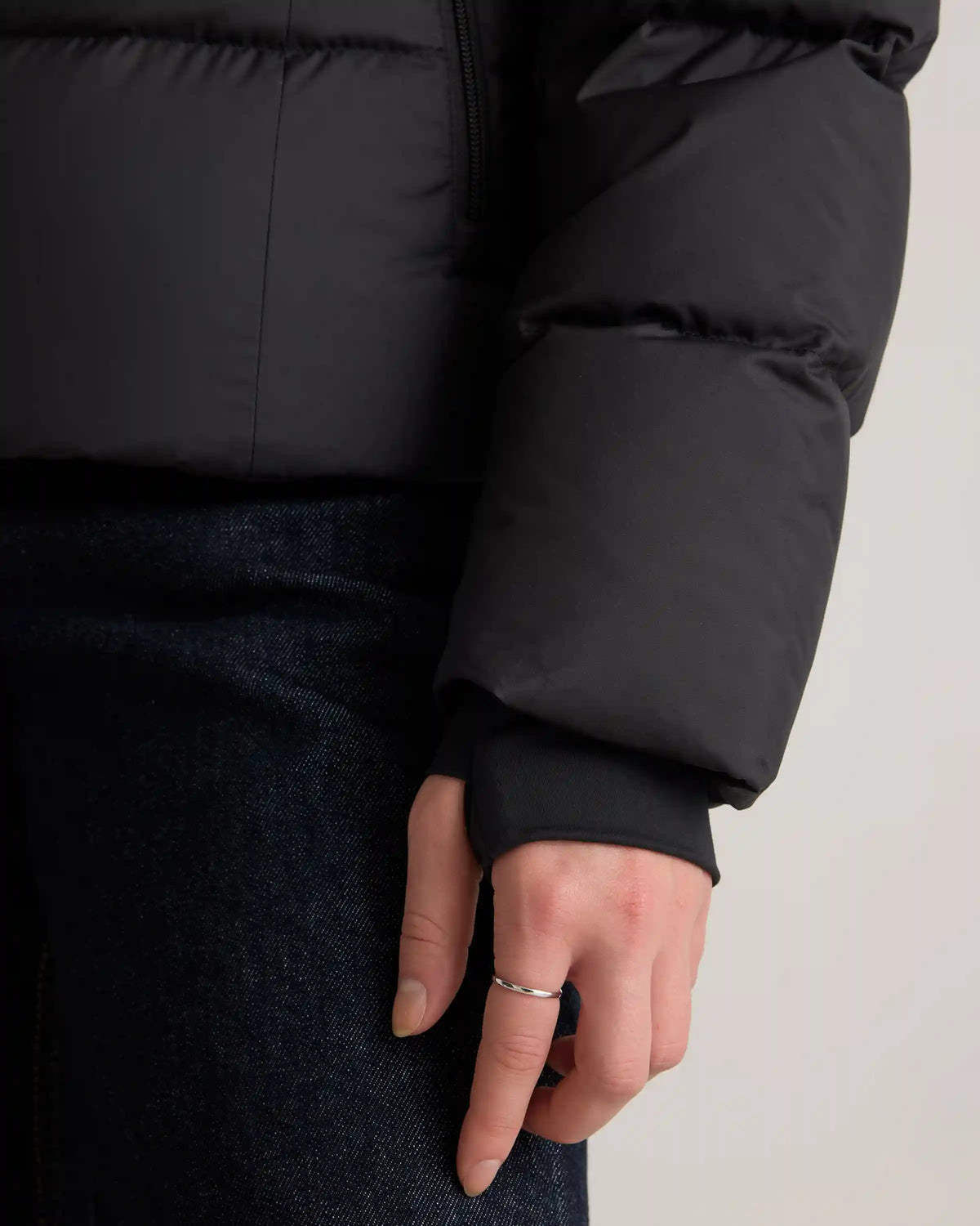 Responsible Down Cinch Waist Puffer Jacket