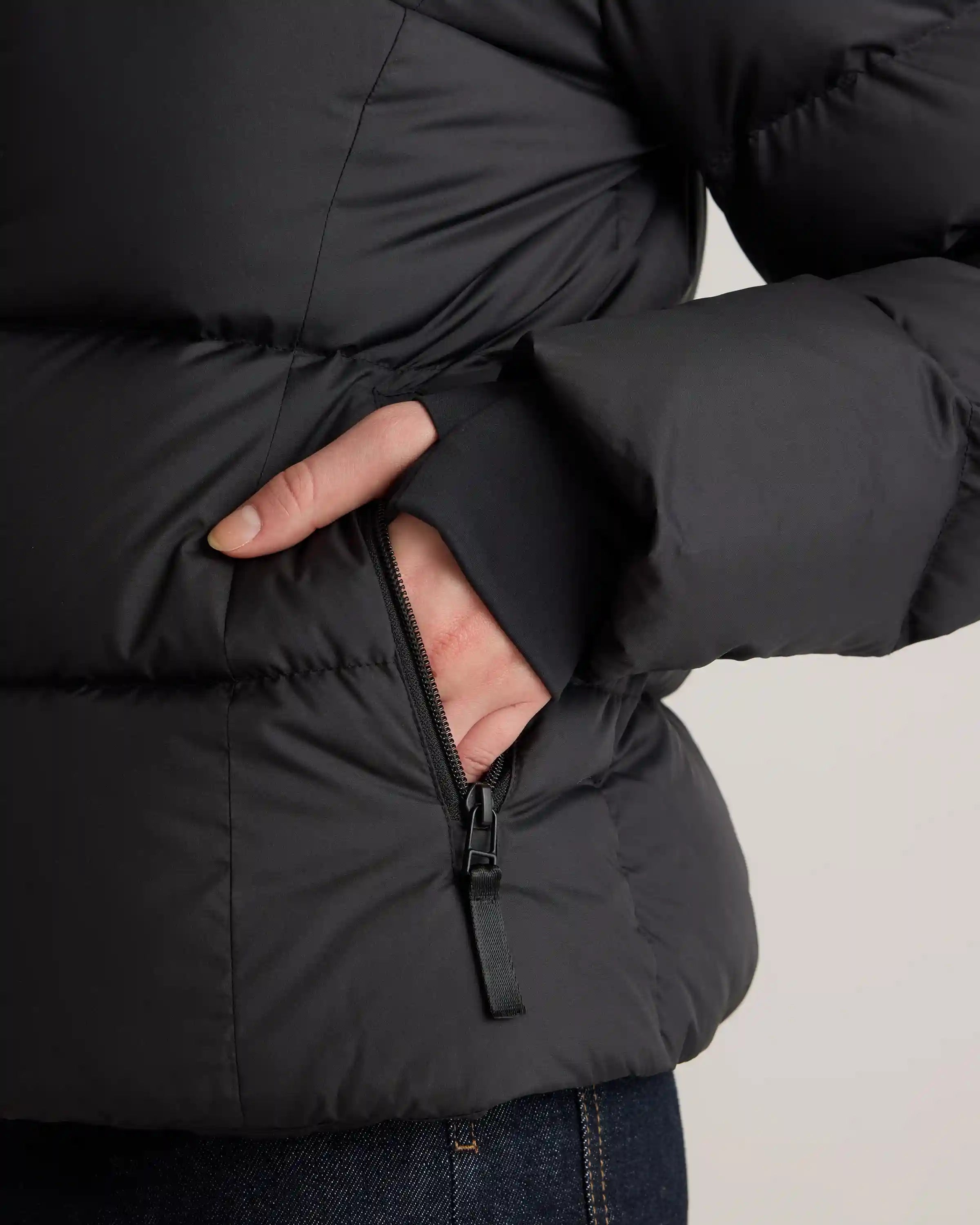 Responsible Down Cinch Waist Puffer Jacket