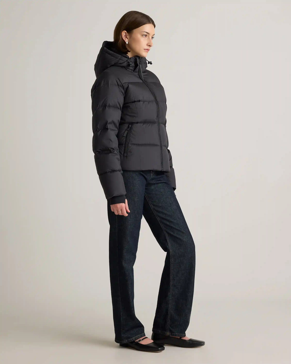Responsible Down Cinch Waist Puffer Jacket