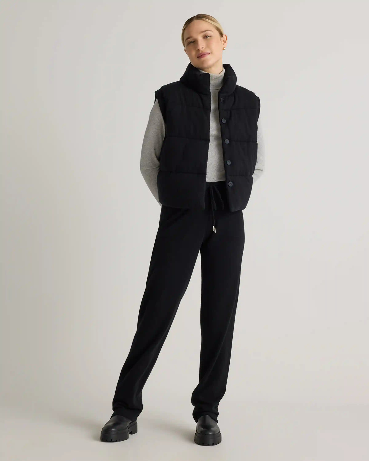 Mongolian Cashmere Puffer Vest