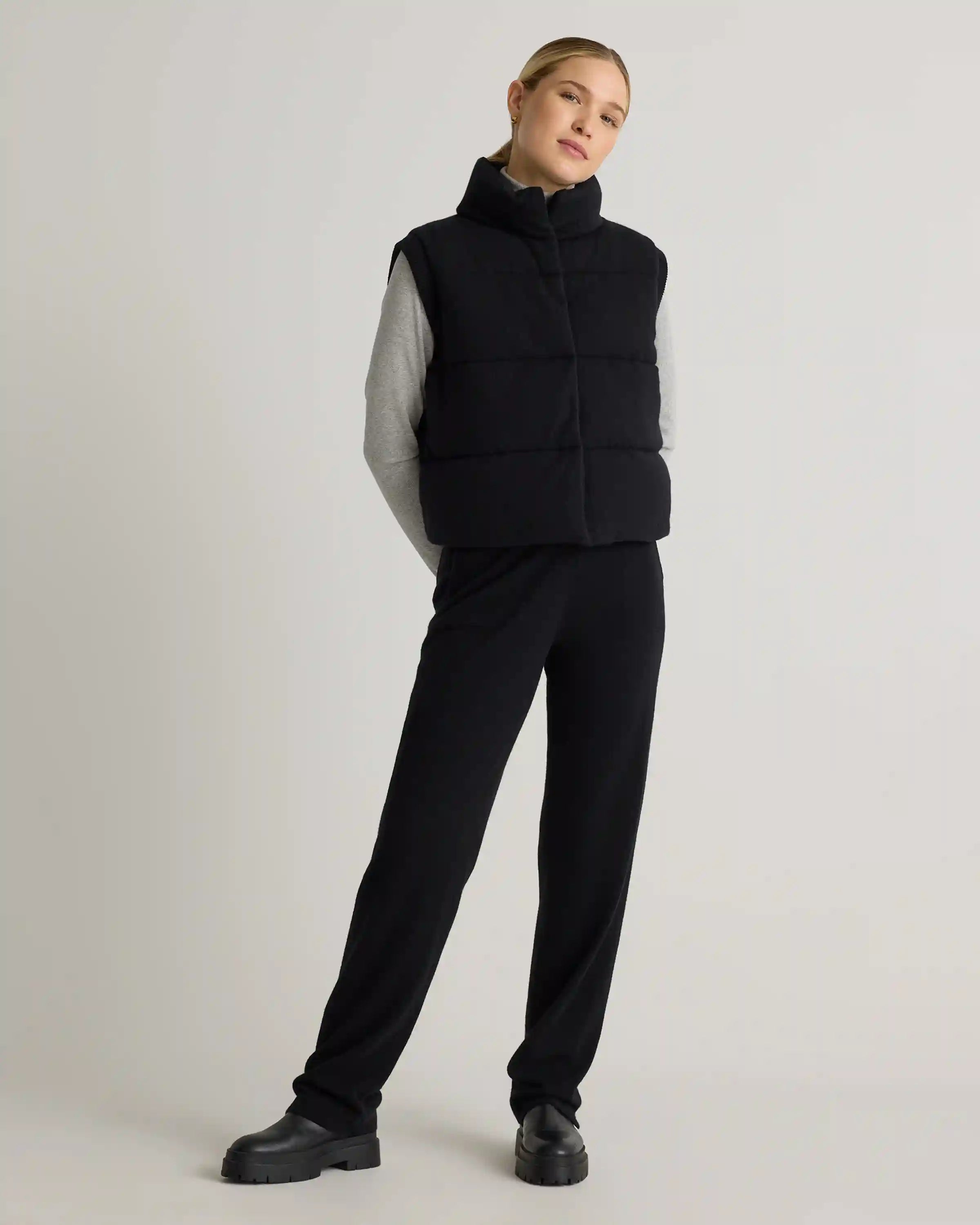 Mongolian Cashmere Puffer Vest