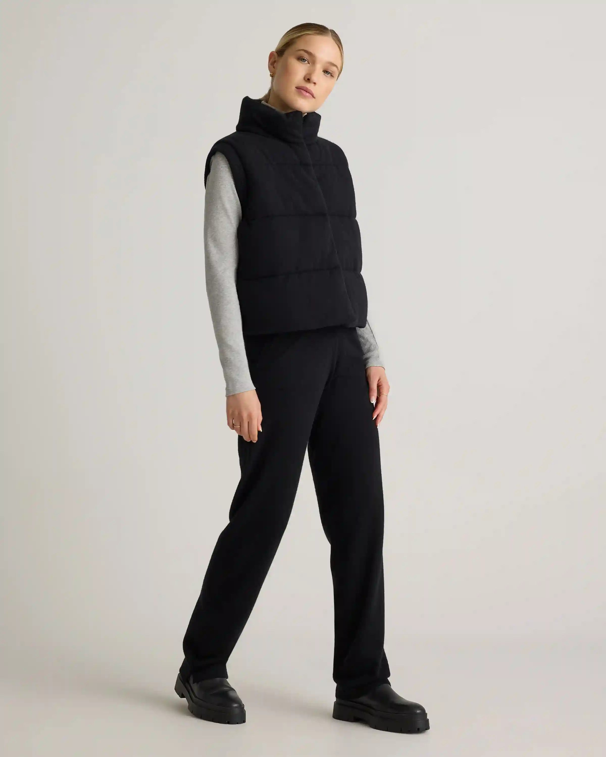 Mongolian Cashmere Puffer Vest