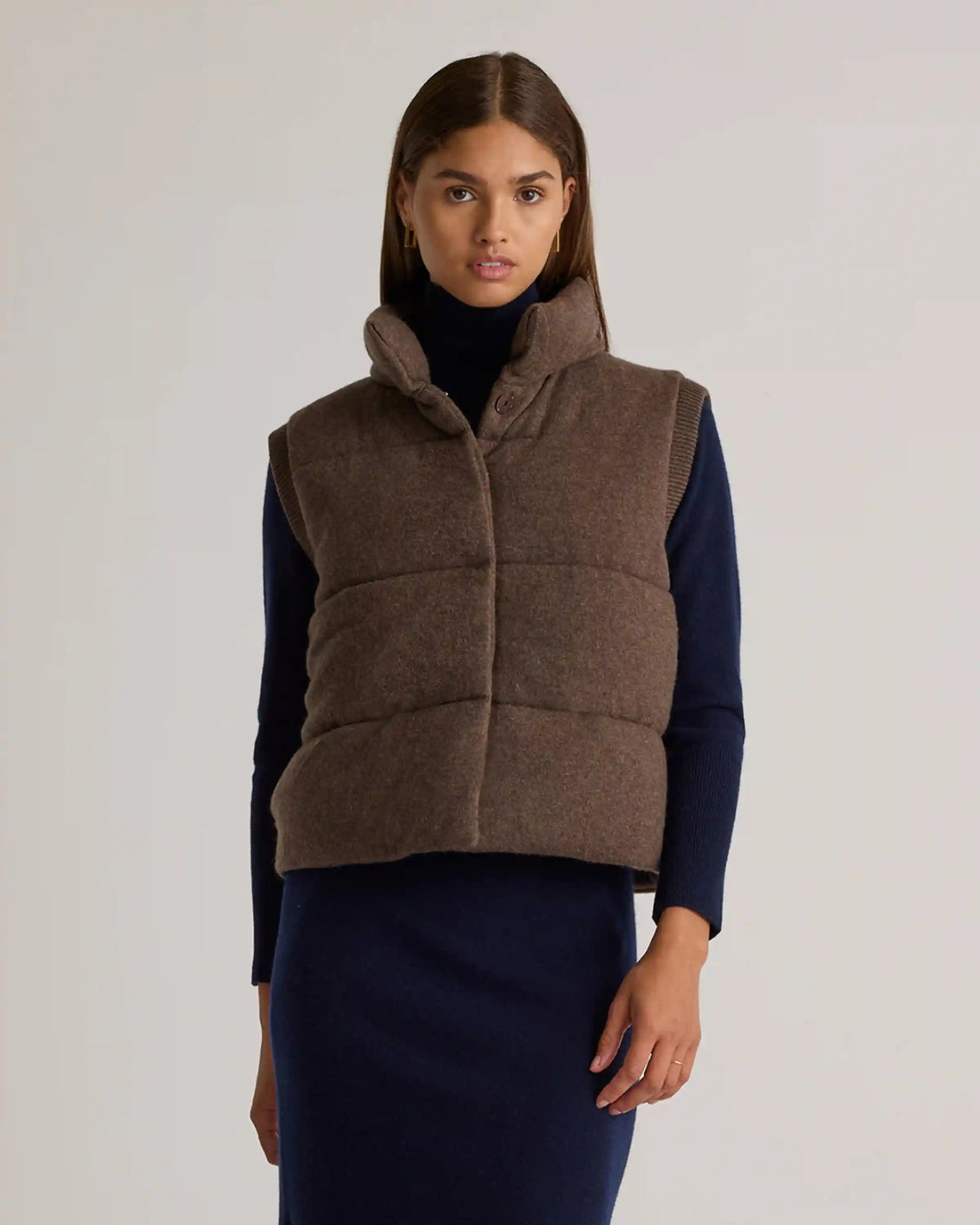 Mongolian Cashmere Puffer Vest
