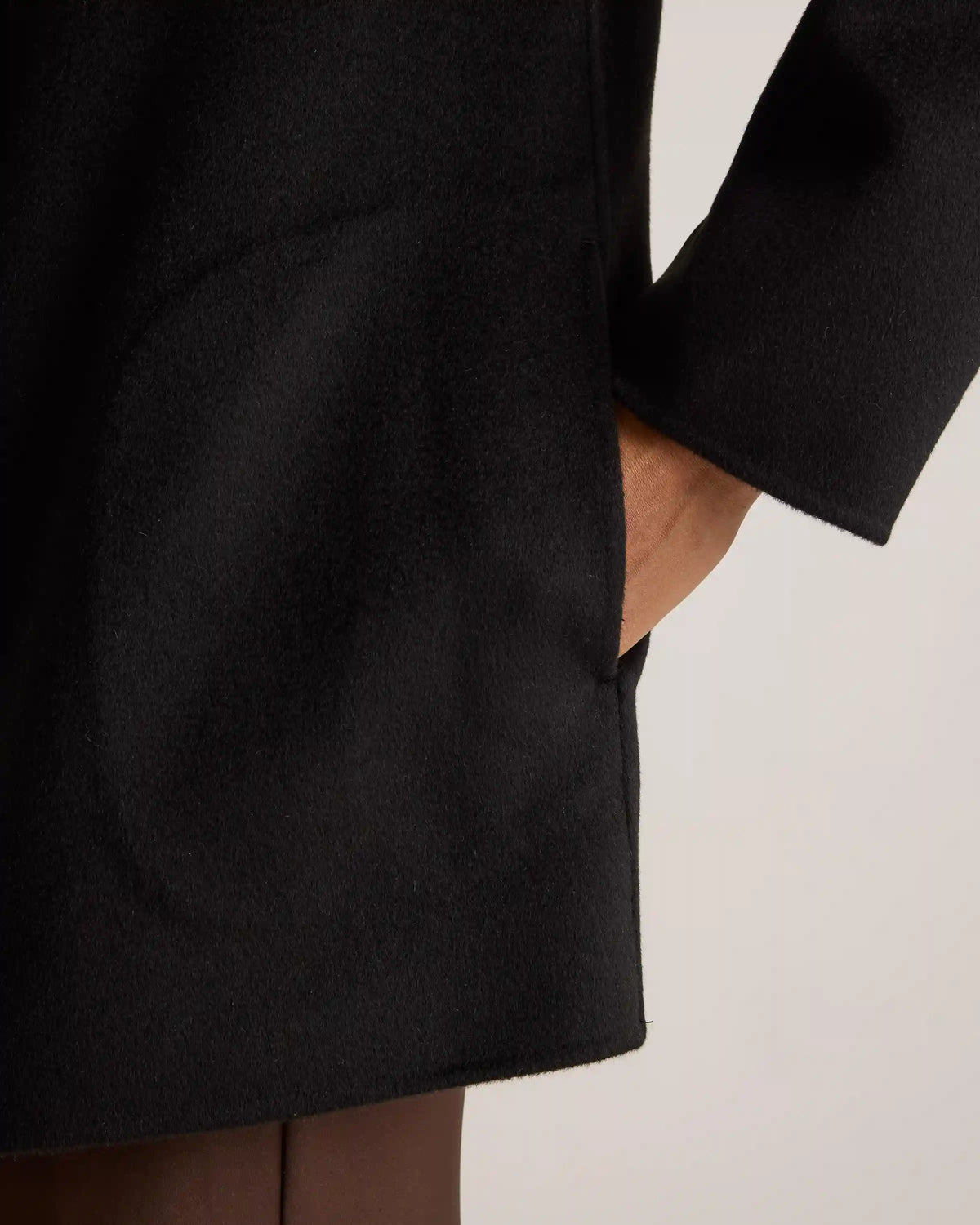100% Mongolian Cashmere Double-Faced Open Blazer
