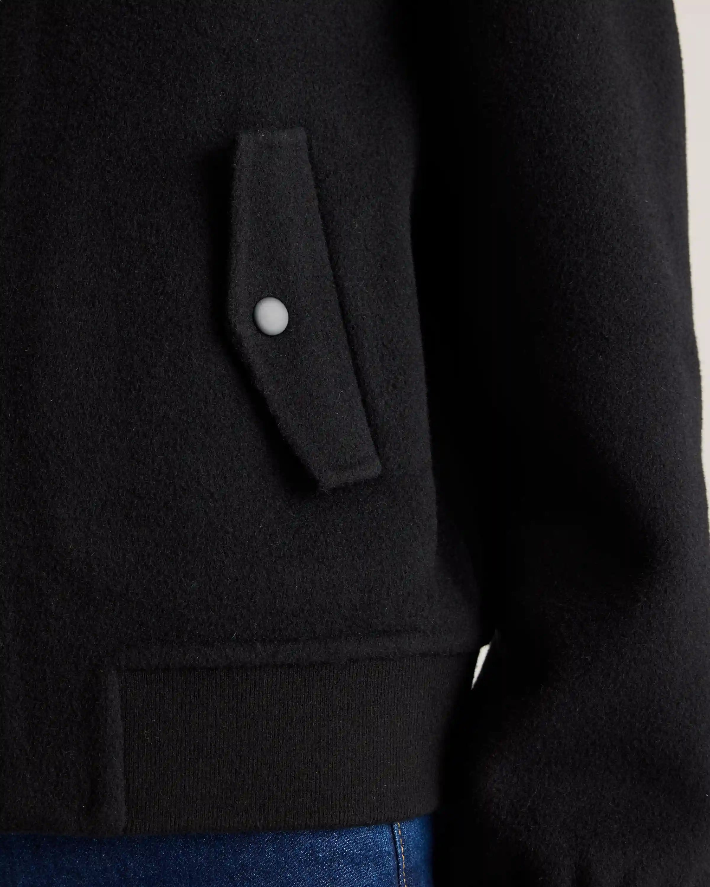 Double-Faced Merino Wool Bomber Jacket
